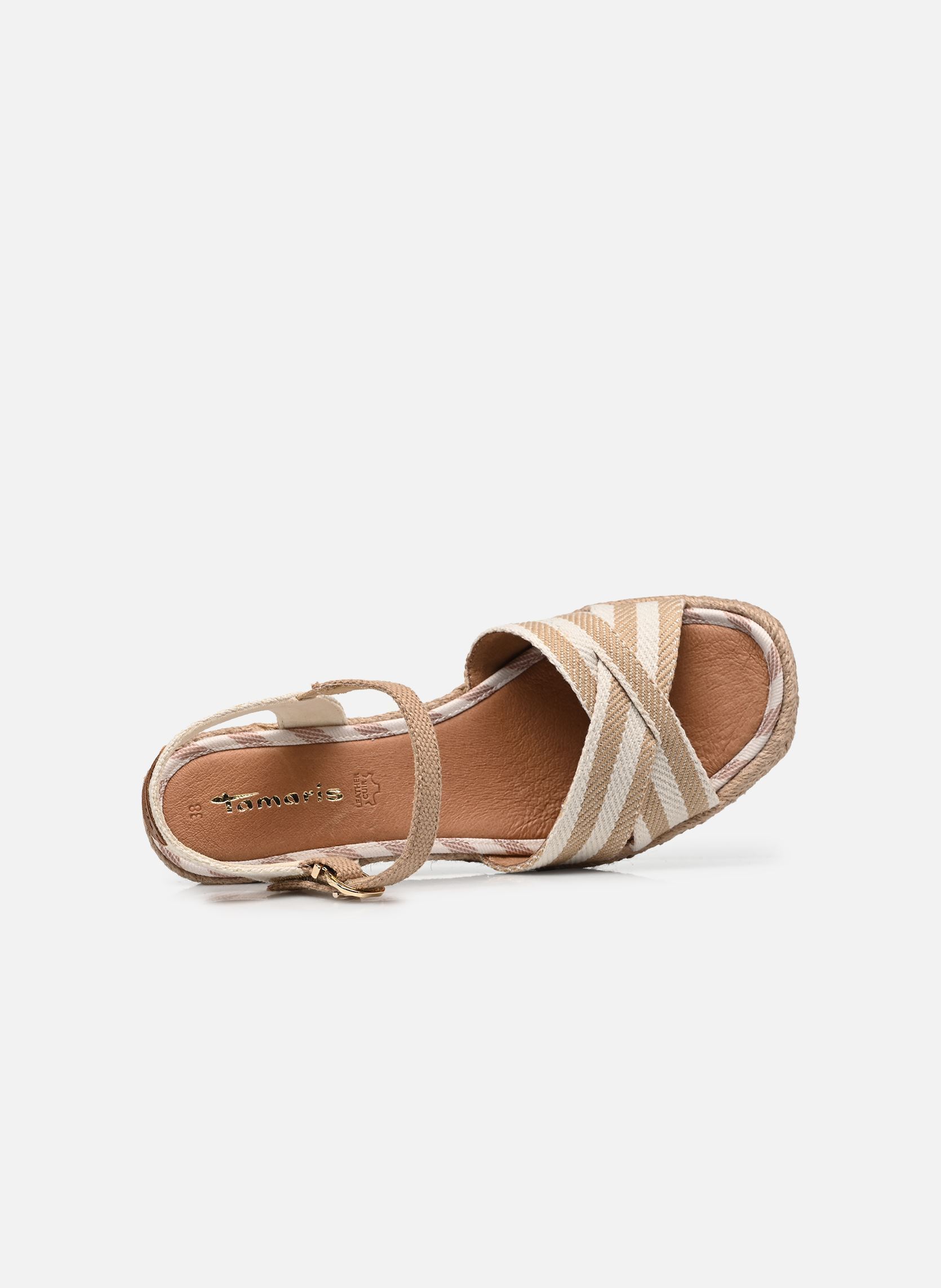 Sandales compensées et plateformes 28367-42 femme marron Tamaris Sandales compensées et plateformes 28367-42 femme marron TAN COMB