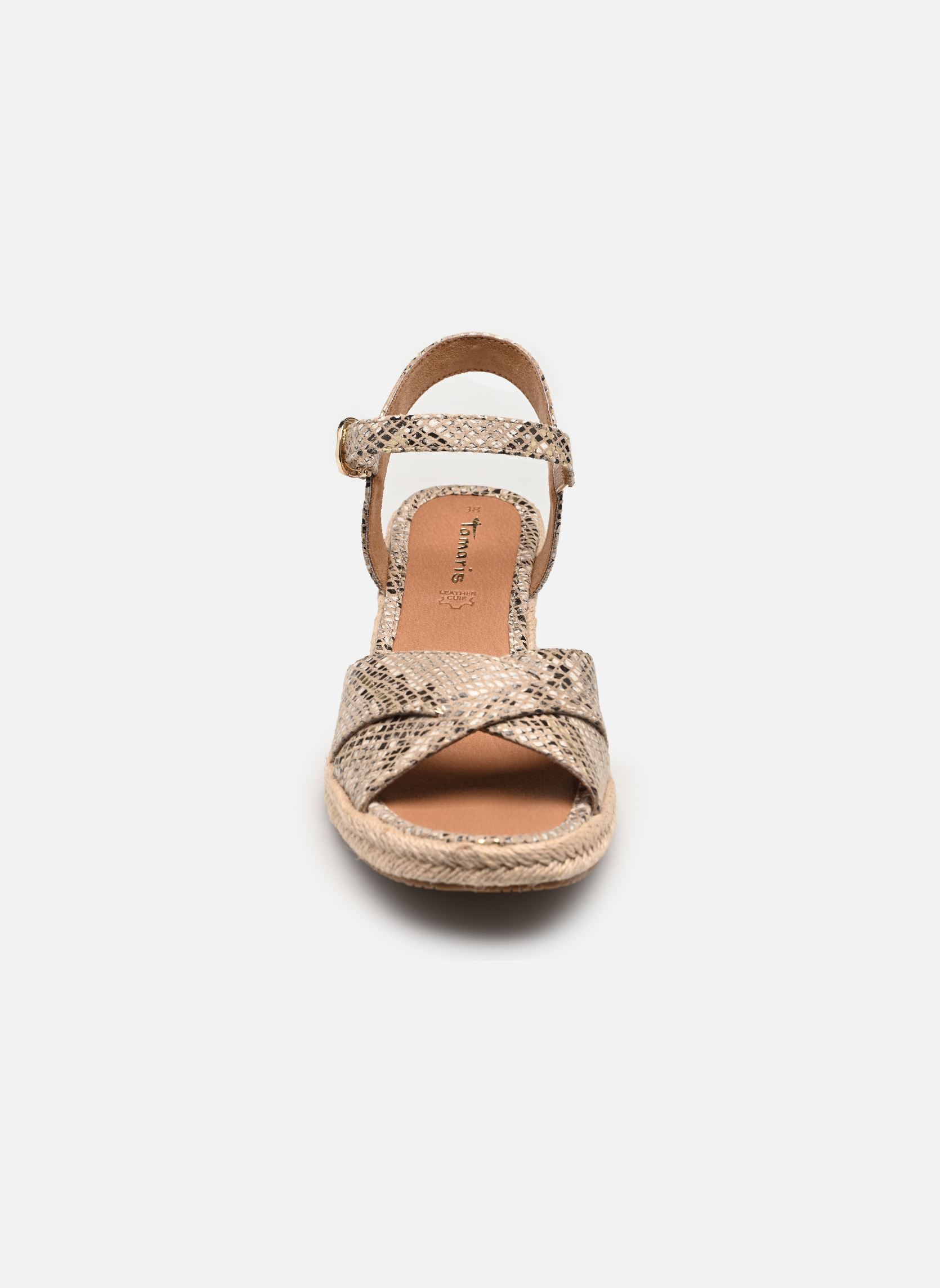 Keil- und Plateausandalen 28367-42 damen beige Tamaris Keil- und Plateausandalen 28367-42 damen beige BEIGE SNAKE