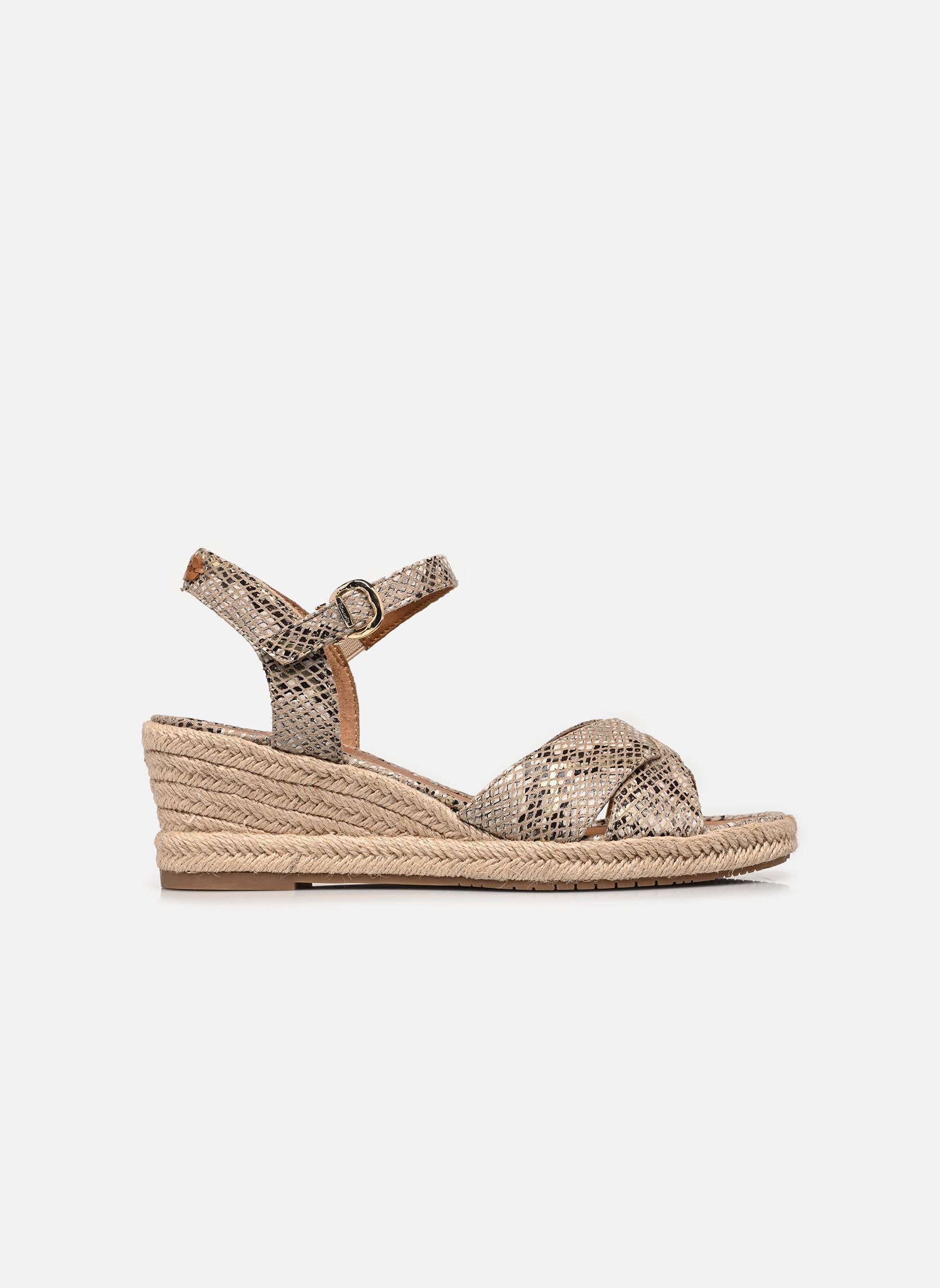Keil- und Plateausandalen 28367-42 damen beige Tamaris Keil- und Plateausandalen 28367-42 damen beige BEIGE SNAKE