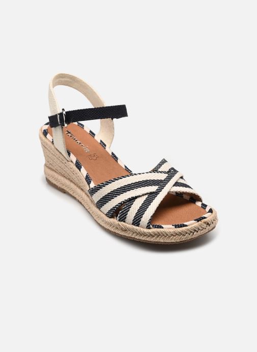Tamaris Keil- und Plateausandalen 28367-42 damen blau