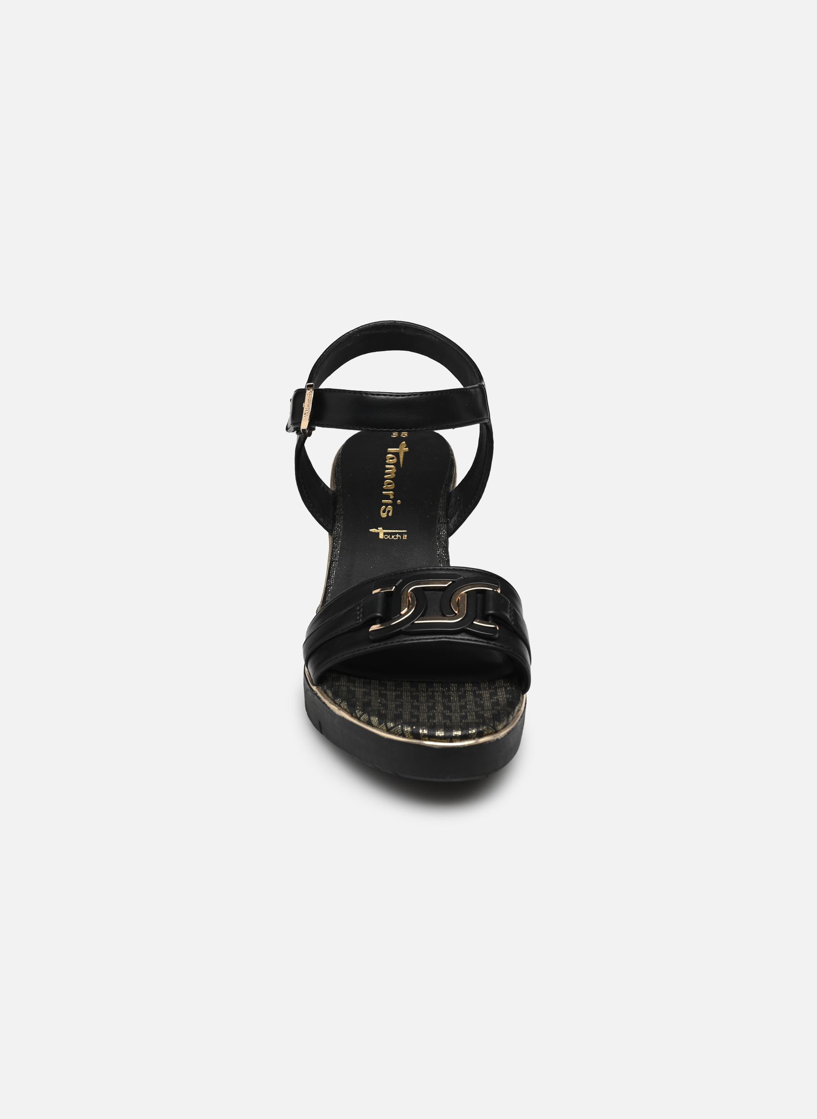 Sandali con zeppa e plateau 28702-42 donna nero Tamaris Sandali con zeppa e plateau 28702-42 donna nero Black