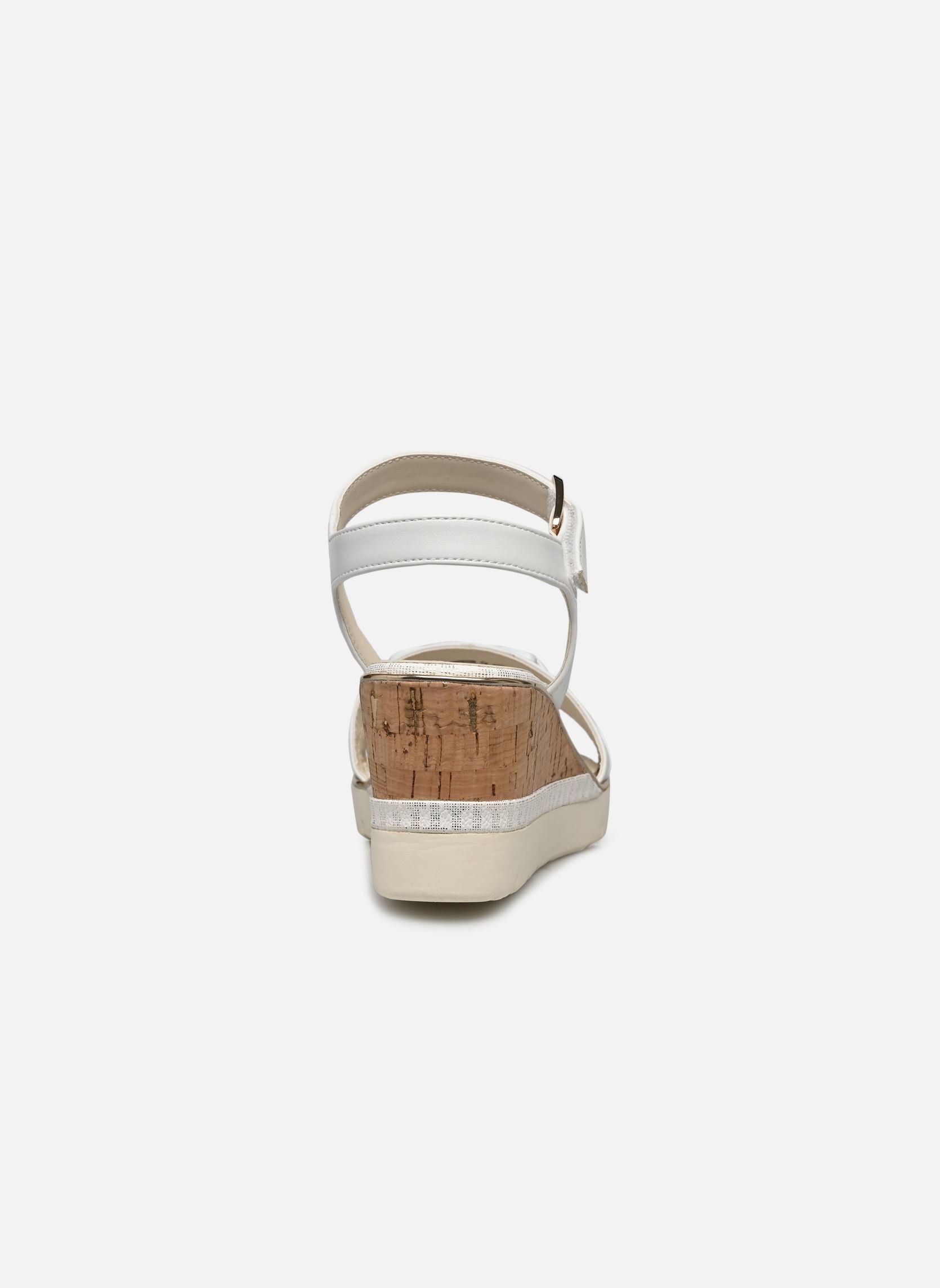 Sandales compensées et plateformes 28702-42 femme blanc Tamaris Sandales compensées et plateformes 28702-42 femme blanc White