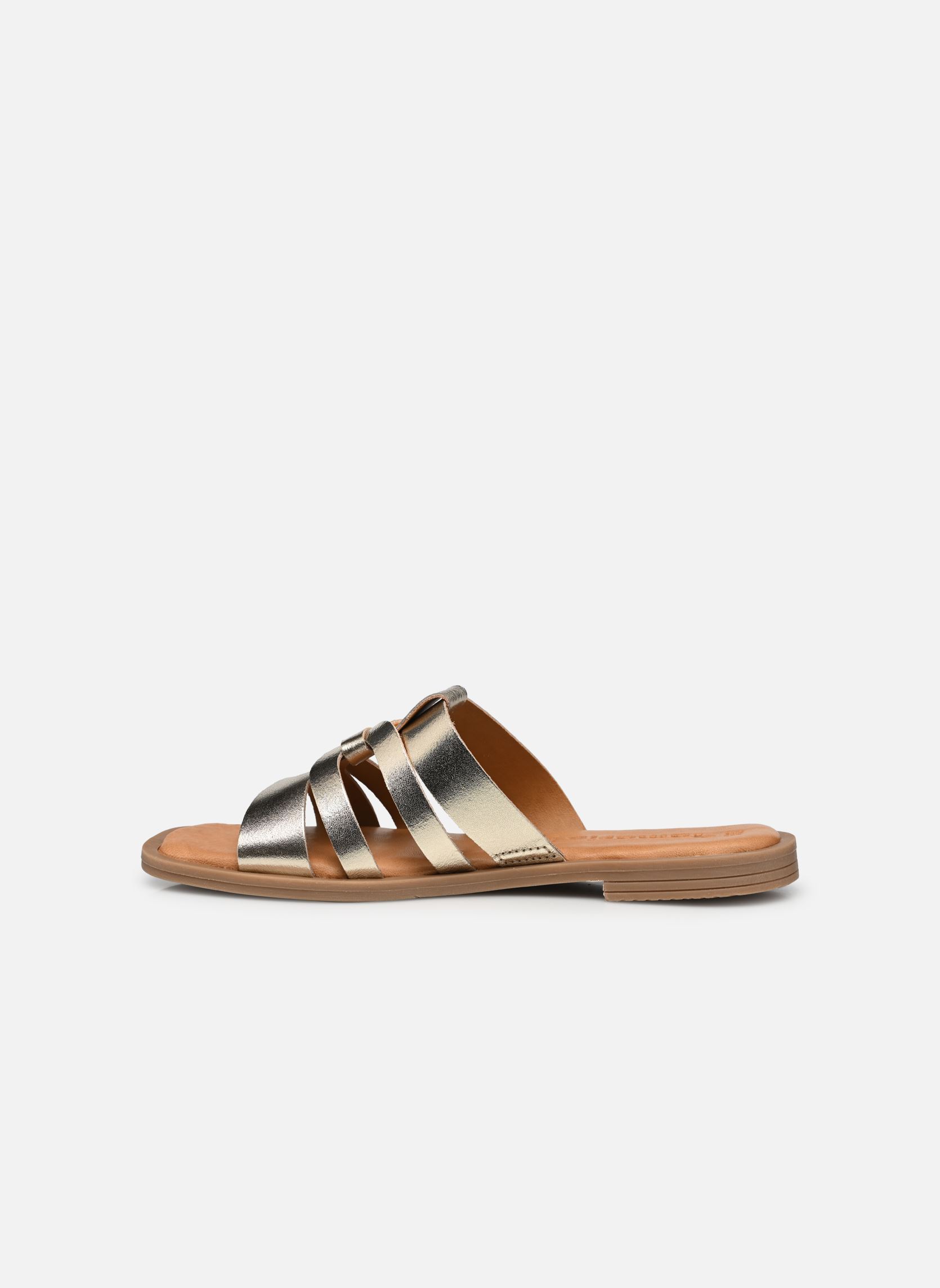 Pantoletten und Clogs 27103-42 damen gold und bronze Tamaris Pantoletten und Clogs 27103-42 damen gold und bronze LIGHT GOLD