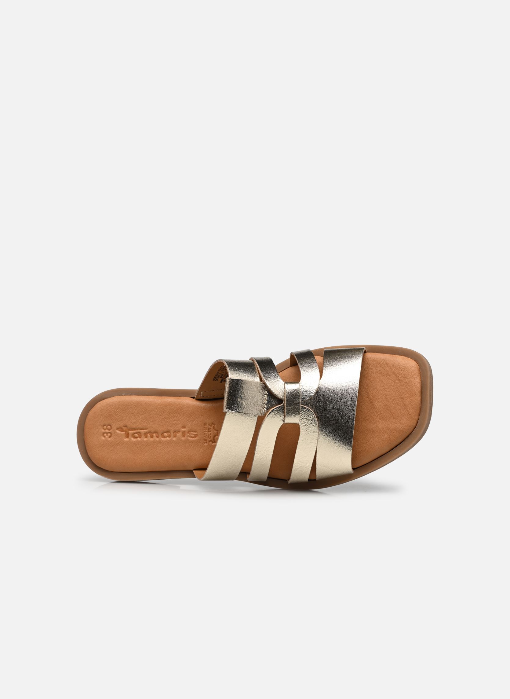 Pantoletten und Clogs 27103-42 damen gold und bronze Tamaris Pantoletten und Clogs 27103-42 damen gold und bronze LIGHT GOLD