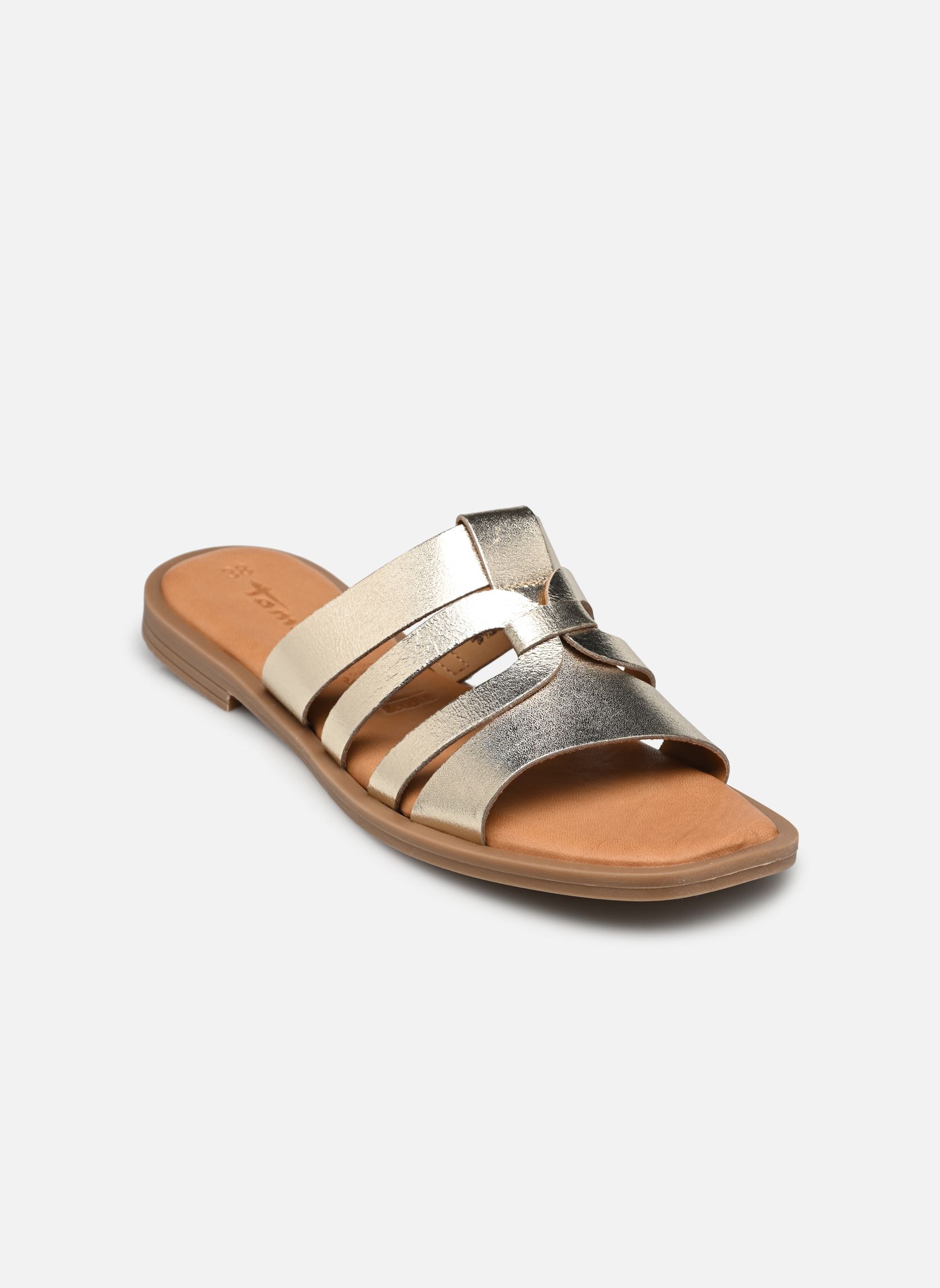Pantoletten und Clogs 27103-42 damen gold und bronze Tamaris Pantoletten und Clogs 27103-42 damen gold und bronze LIGHT GOLD