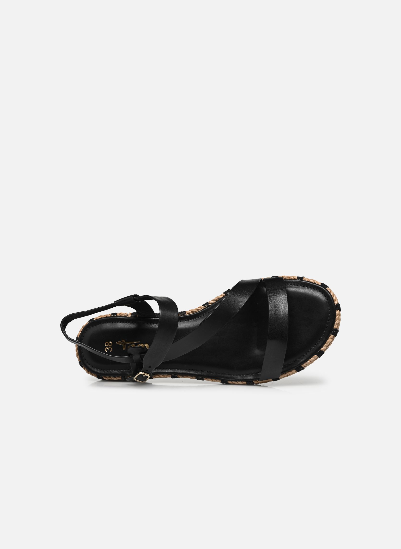 Sandales plates 28131-42 femme noir Tamaris Sandales plates 28131-42 femme noir BLACK