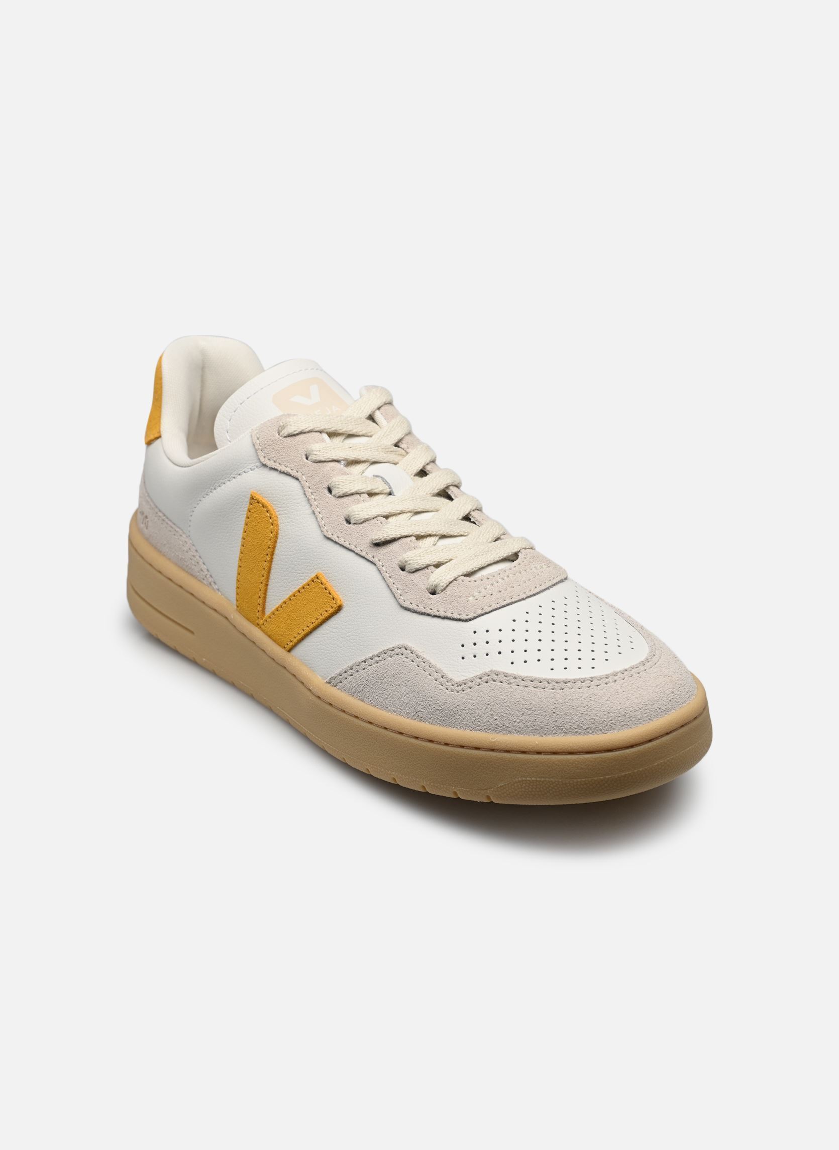Lage sneakers V-90 O.T. LEATHER M heren geel Veja Lage sneakers V-90 O.T. LEATHER M heren geel EXTRA-WHITE_TOSCANE_NATURAL