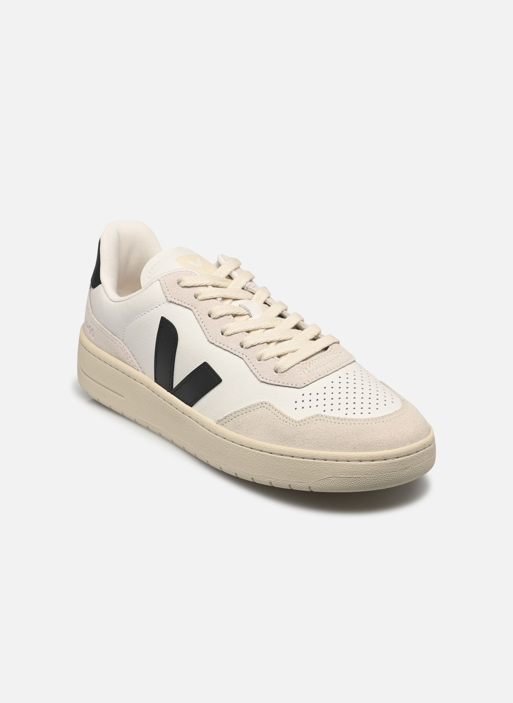 Sneaker V-90 O.T. LEATHER M herren weiß Veja Sneaker V-90 O.T. LEATHER M herren weiß WHITE_BLACK