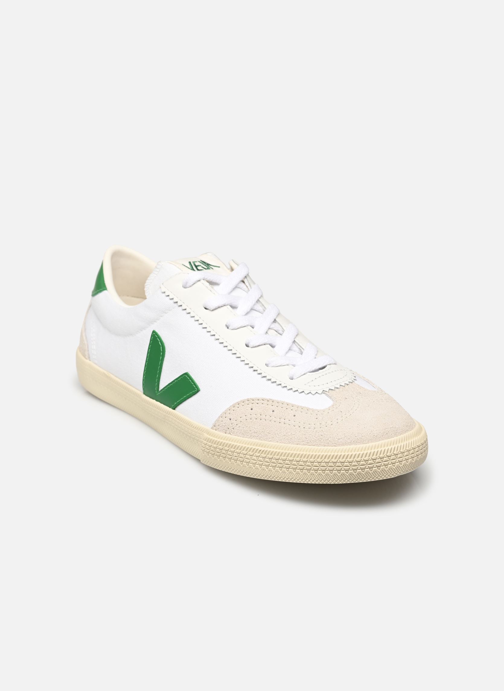 Baskets toile VOLLEY CANVAS M homme blanc Veja Baskets toile VOLLEY CANVAS M homme blanc WHITE EMERAUDE