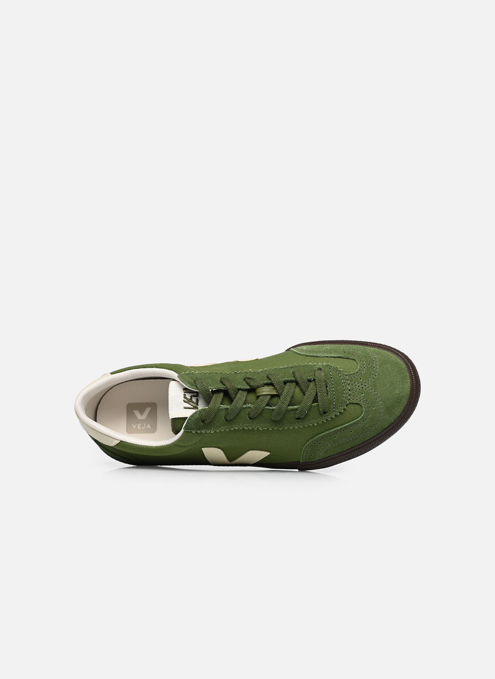 Baskets toile VOLLEY CANVAS M homme vert Veja Baskets toile VOLLEY CANVAS M homme vert MILITAR_PIERRE_EAGLE