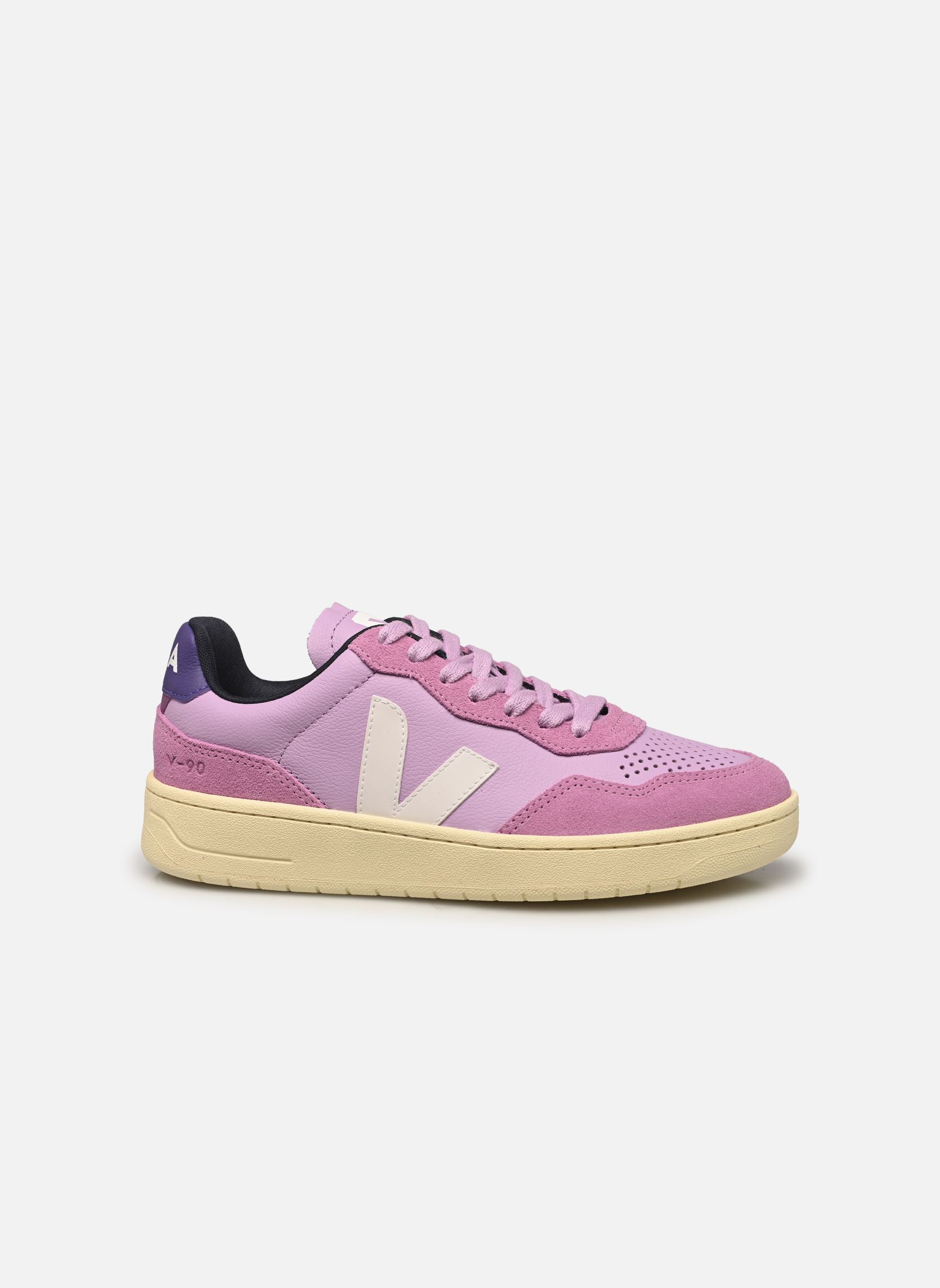 Baskets V-90 O.T. LEATHER femme violet Veja Baskets V-90 O.T. LEATHER femme violet ORCHID_WHITE