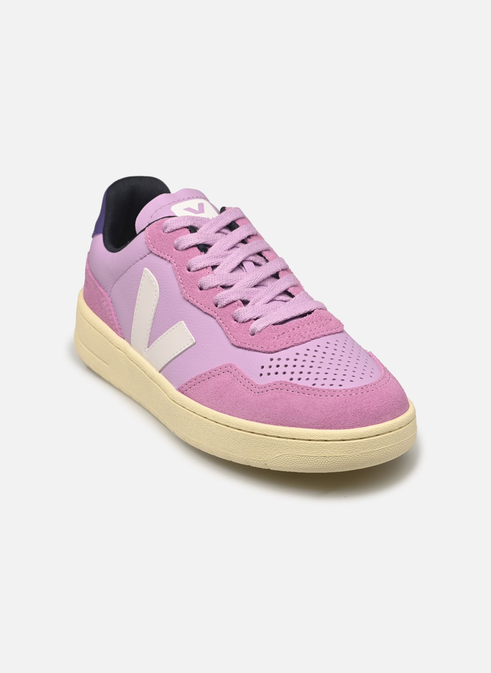 Baskets V-90 O.T. LEATHER femme violet Veja Baskets V-90 O.T. LEATHER femme violet ORCHID_WHITE