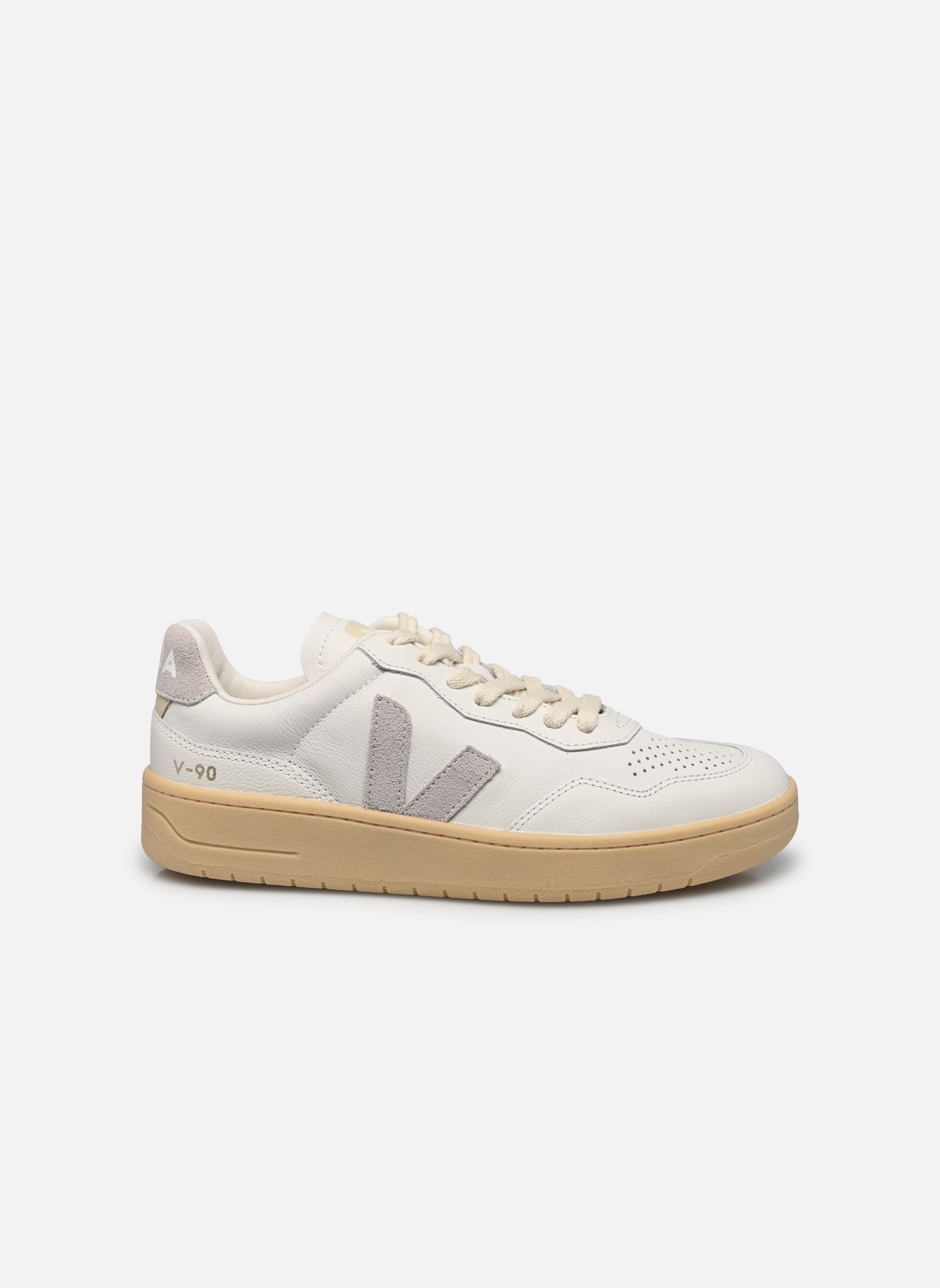 Baskets V-90 O.T. LEATHER gris Veja Baskets V-90 O.T. LEATHER gris EXTRA-WHITE_LIGHT-GREY_NATURAL