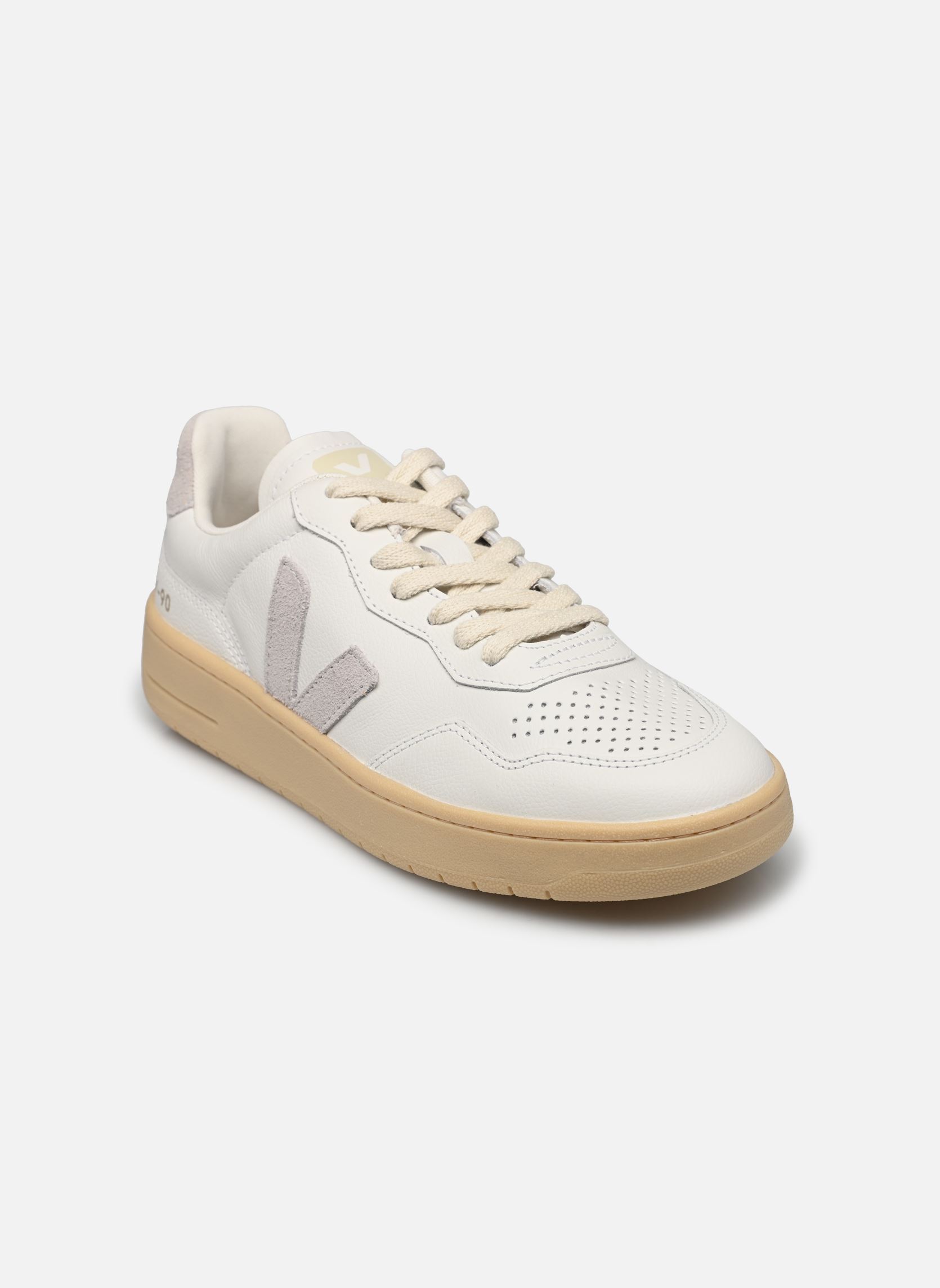 Baskets V-90 O.T. LEATHER gris Veja Baskets V-90 O.T. LEATHER gris EXTRA-WHITE_LIGHT-GREY_NATURAL