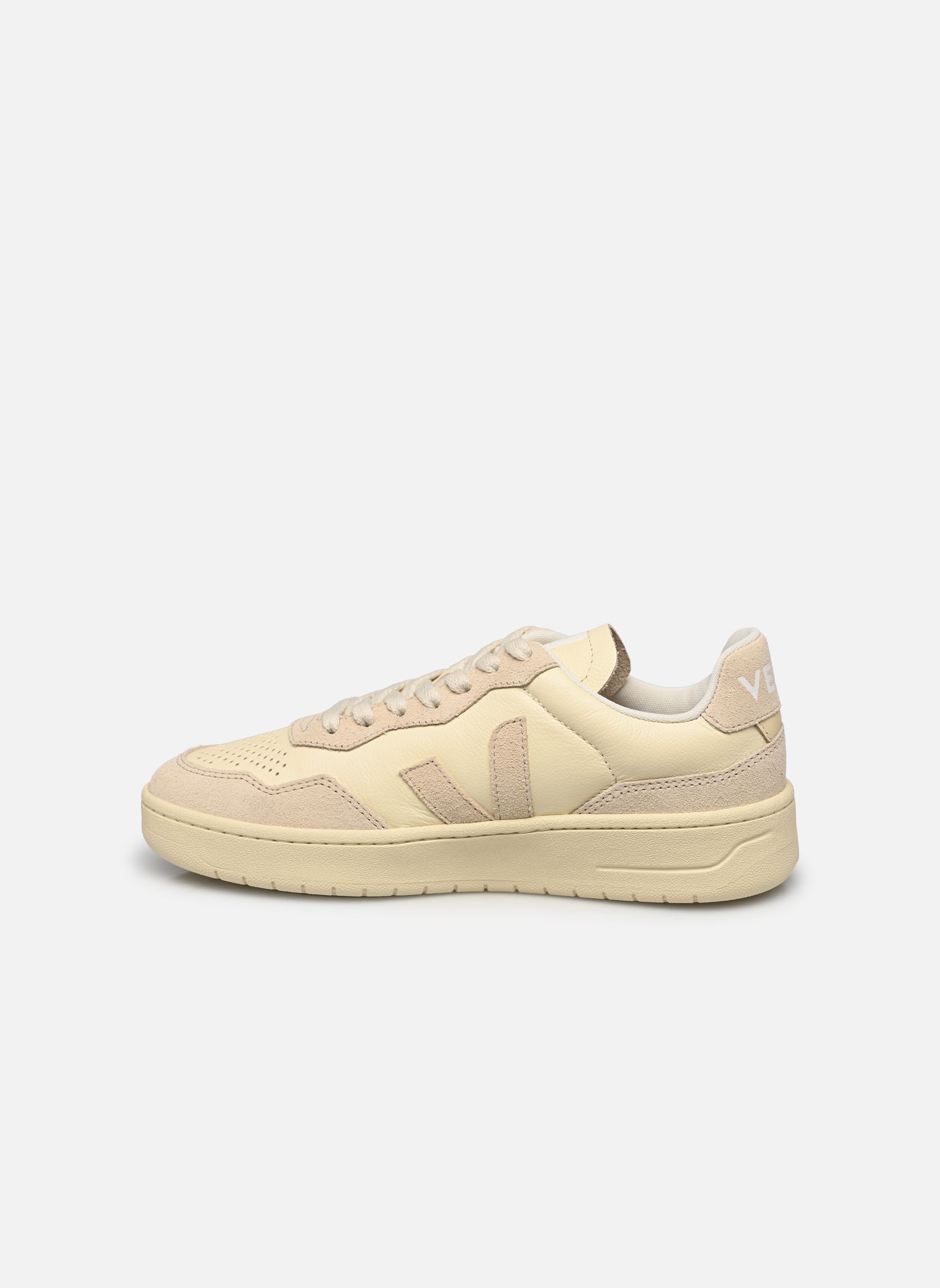 Baskets V-90 O.T. LEATHER femme beige Veja Baskets V-90 O.T. LEATHER femme beige CASHEW_OAT