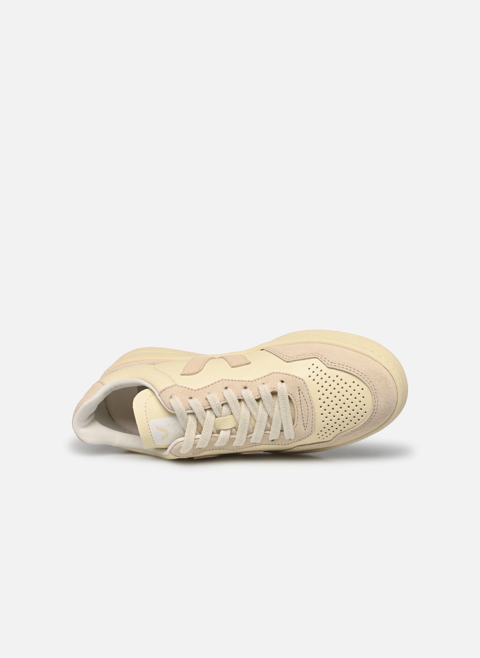 Baskets V-90 O.T. LEATHER femme beige Veja Baskets V-90 O.T. LEATHER femme beige CASHEW_OAT