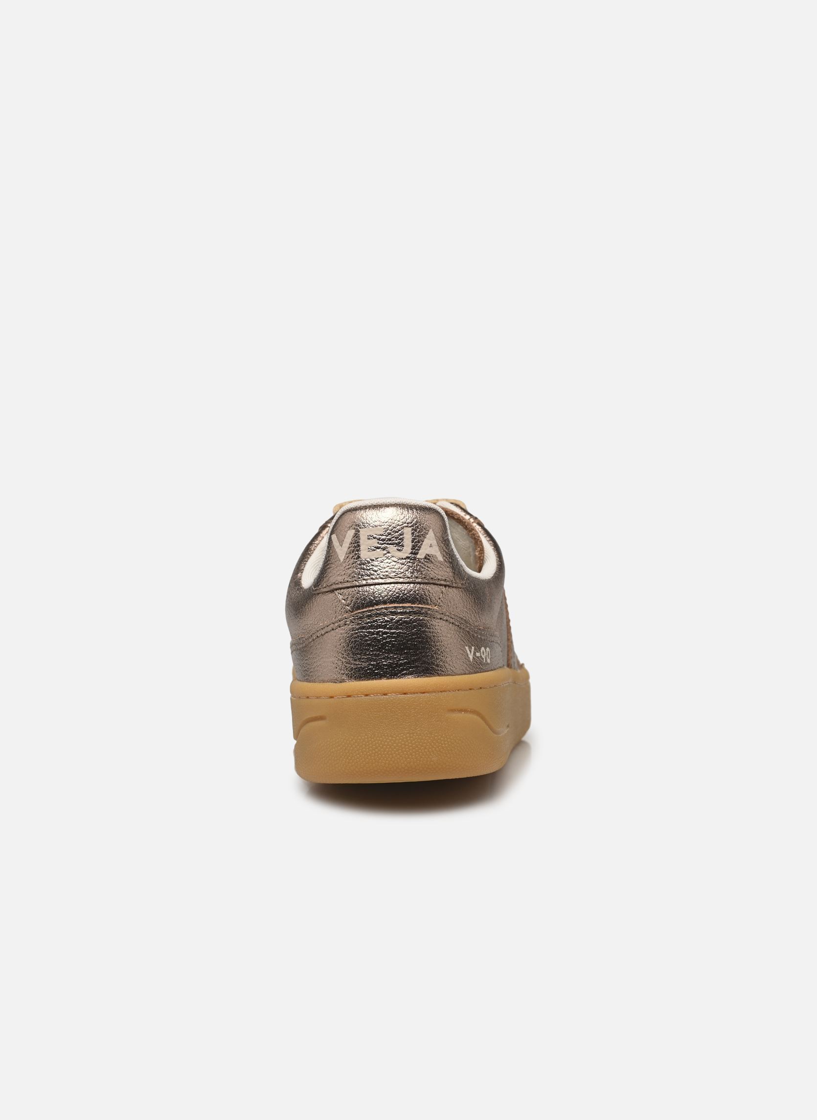 Baskets V-90 O.T. LEATHER femme or et bronze Veja Baskets V-90 O.T. LEATHER femme or et bronze FULL-BRONZE_NATURAL