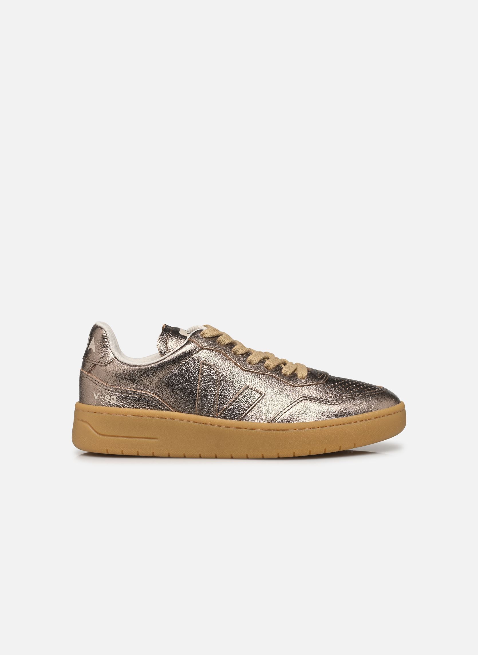 Baskets V-90 O.T. LEATHER femme or et bronze Veja Baskets V-90 O.T. LEATHER femme or et bronze FULL-BRONZE_NATURAL