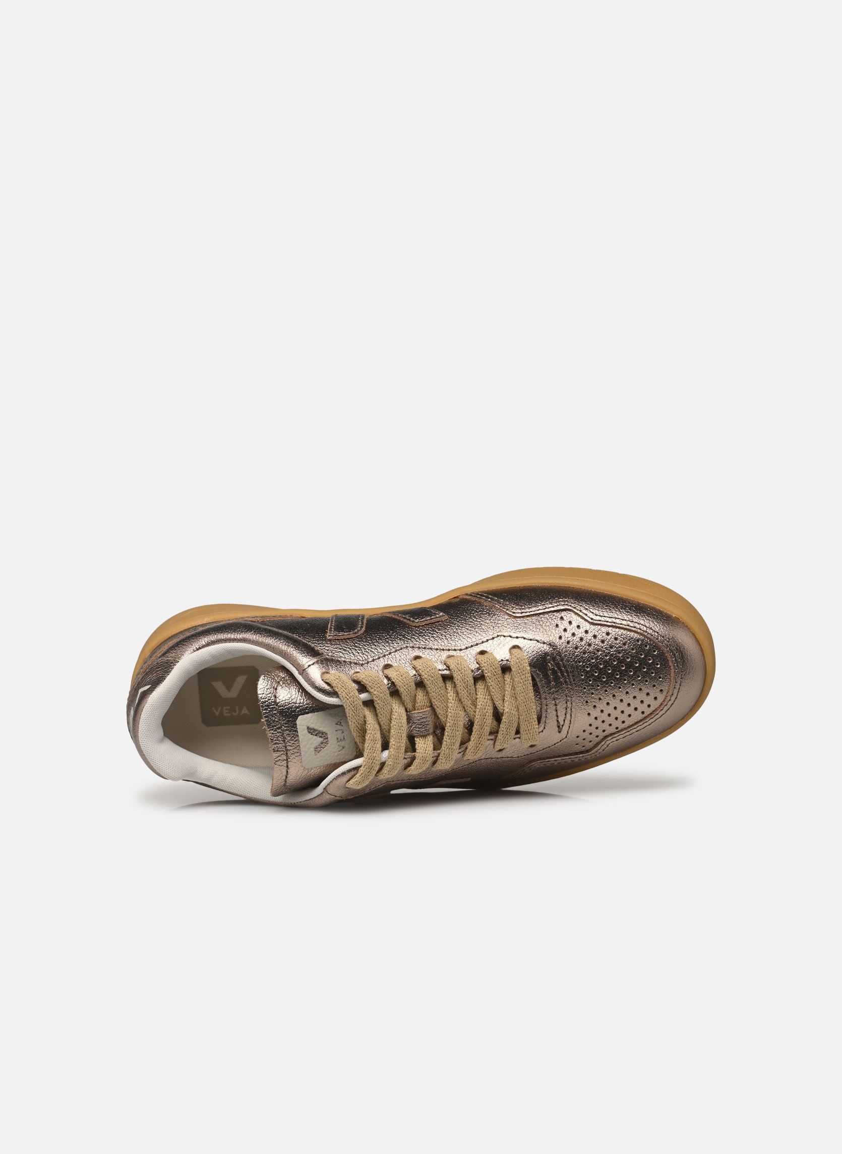 Baskets V-90 O.T. LEATHER femme or et bronze Veja Baskets V-90 O.T. LEATHER femme or et bronze FULL-BRONZE_NATURAL