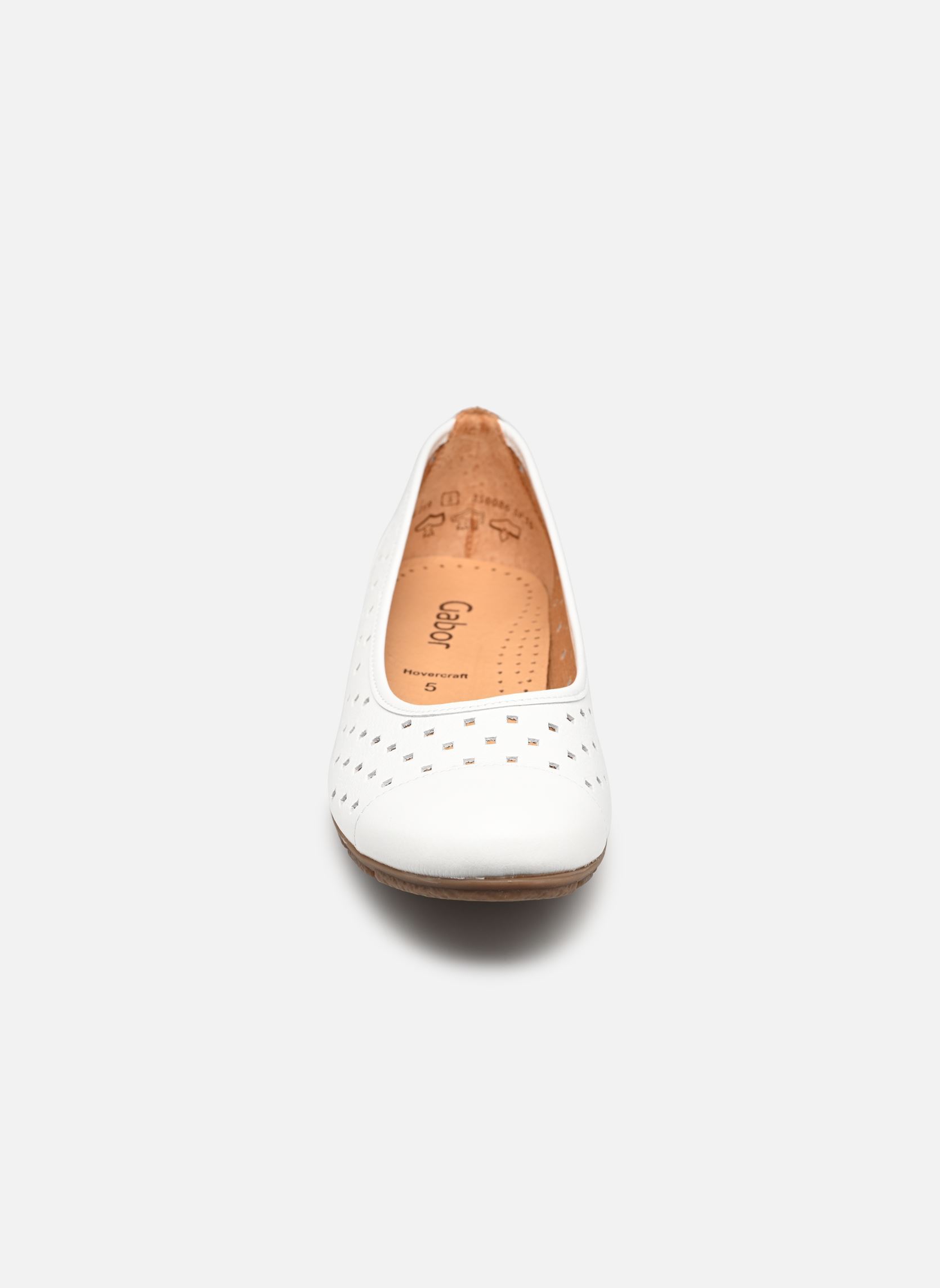 Ballerines classiques 44.169 femme blanc Gabor Ballerines classiques 44.169 femme blanc WEISS (BLANC)