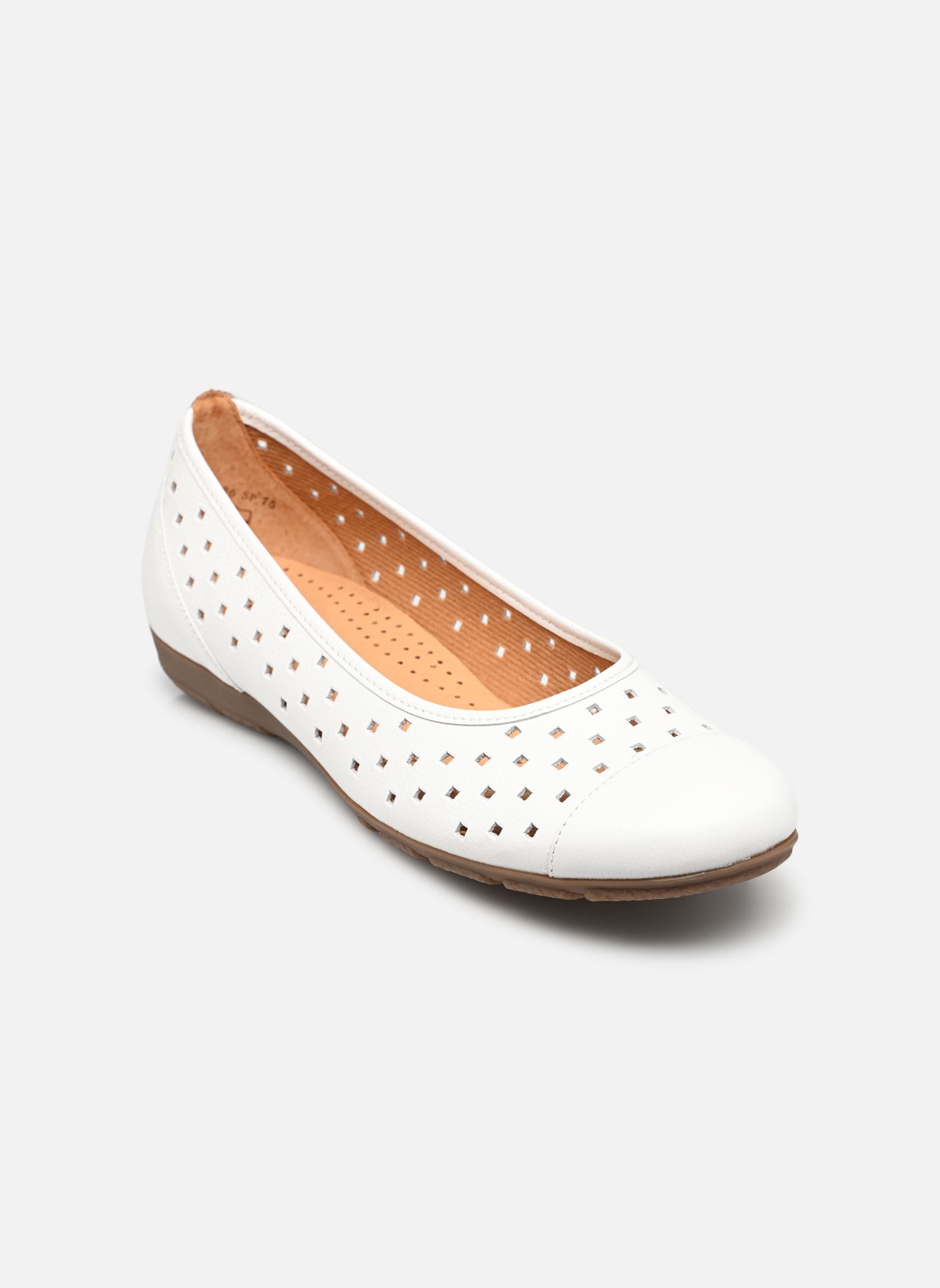 Ballerines classiques 44.169 femme blanc Gabor Ballerines classiques 44.169 femme blanc WEISS (BLANC)