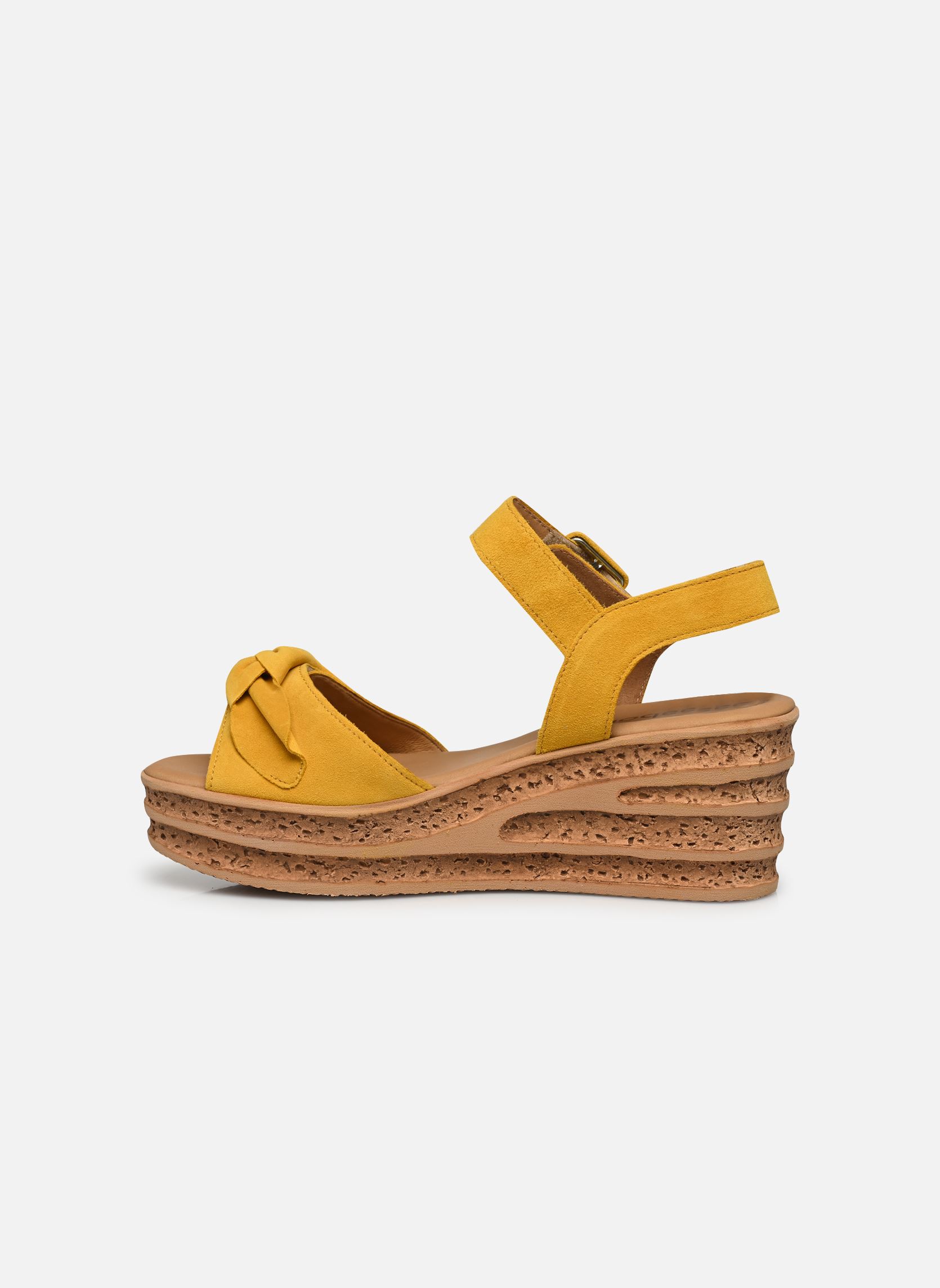 Sandalen met sleehak en plateau 44.653 dames geel Gabor Sandalen met sleehak en plateau 44.653 dames geel GOLDEN