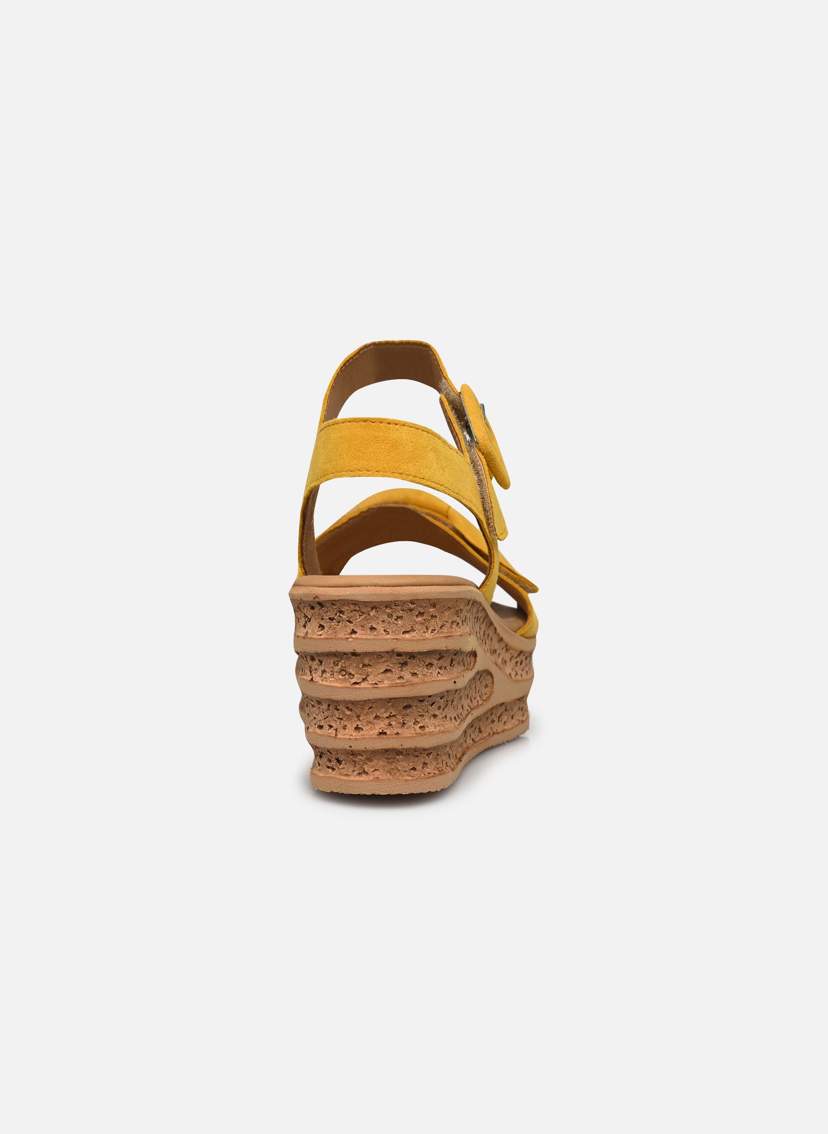 Sandalen met sleehak en plateau 44.653 dames geel Gabor Sandalen met sleehak en plateau 44.653 dames geel GOLDEN