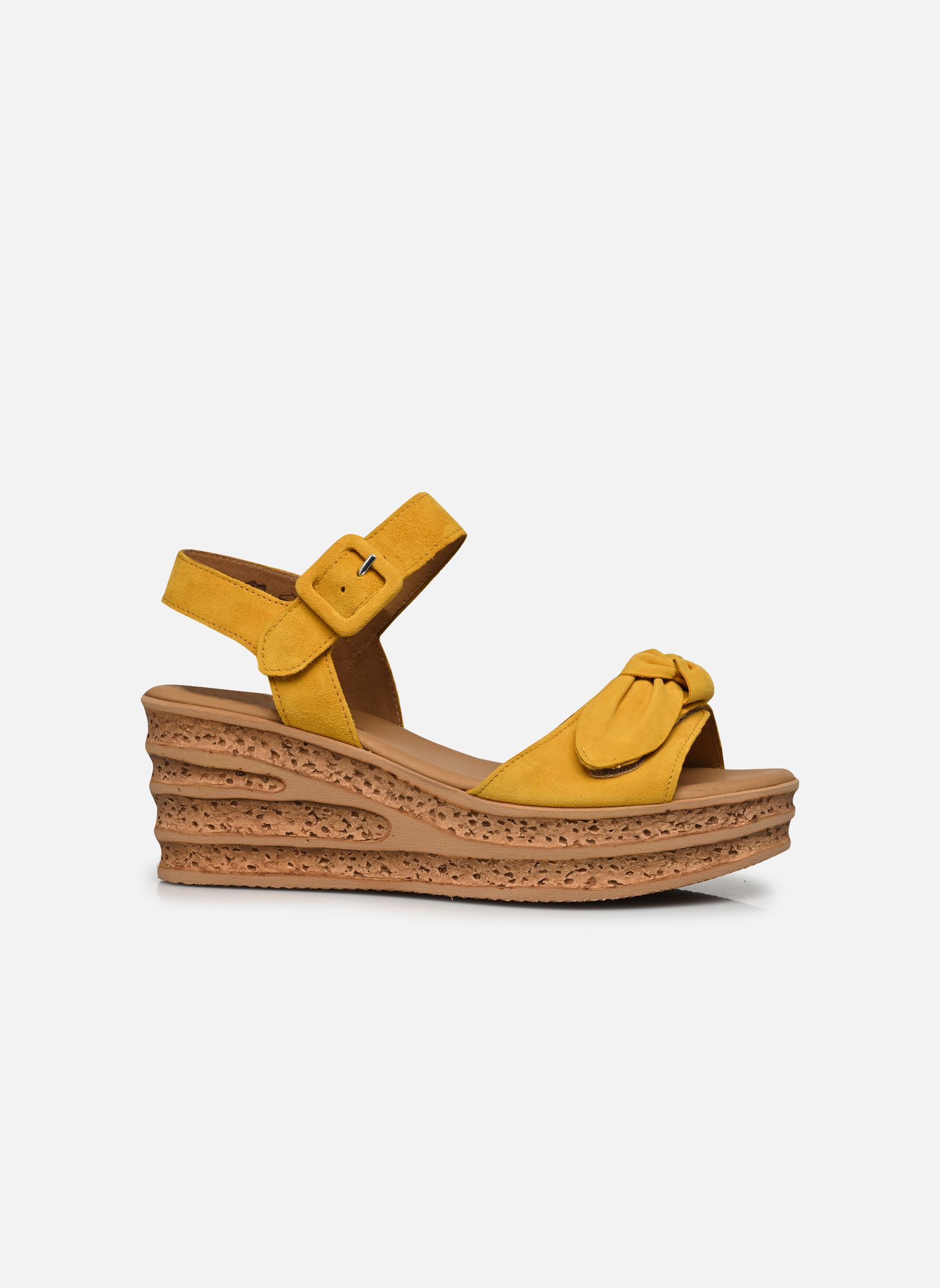 Sandalen met sleehak en plateau 44.653 dames geel Gabor Sandalen met sleehak en plateau 44.653 dames geel GOLDEN