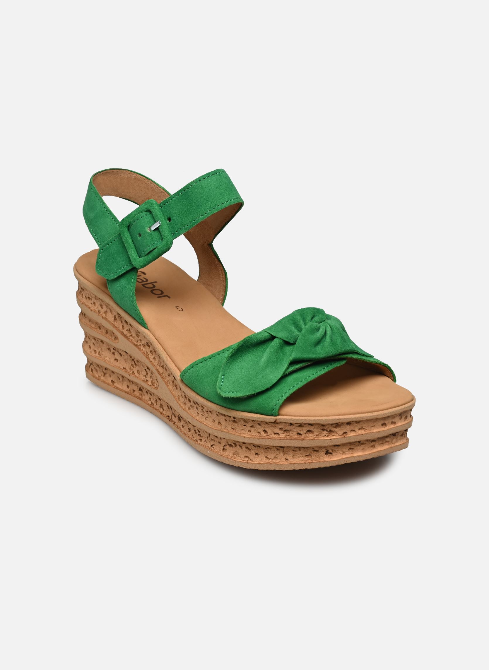 Sandales compensées et plateformes 44.653 femme vert Gabor Sandales compensées et plateformes 44.653 femme vert VERDE