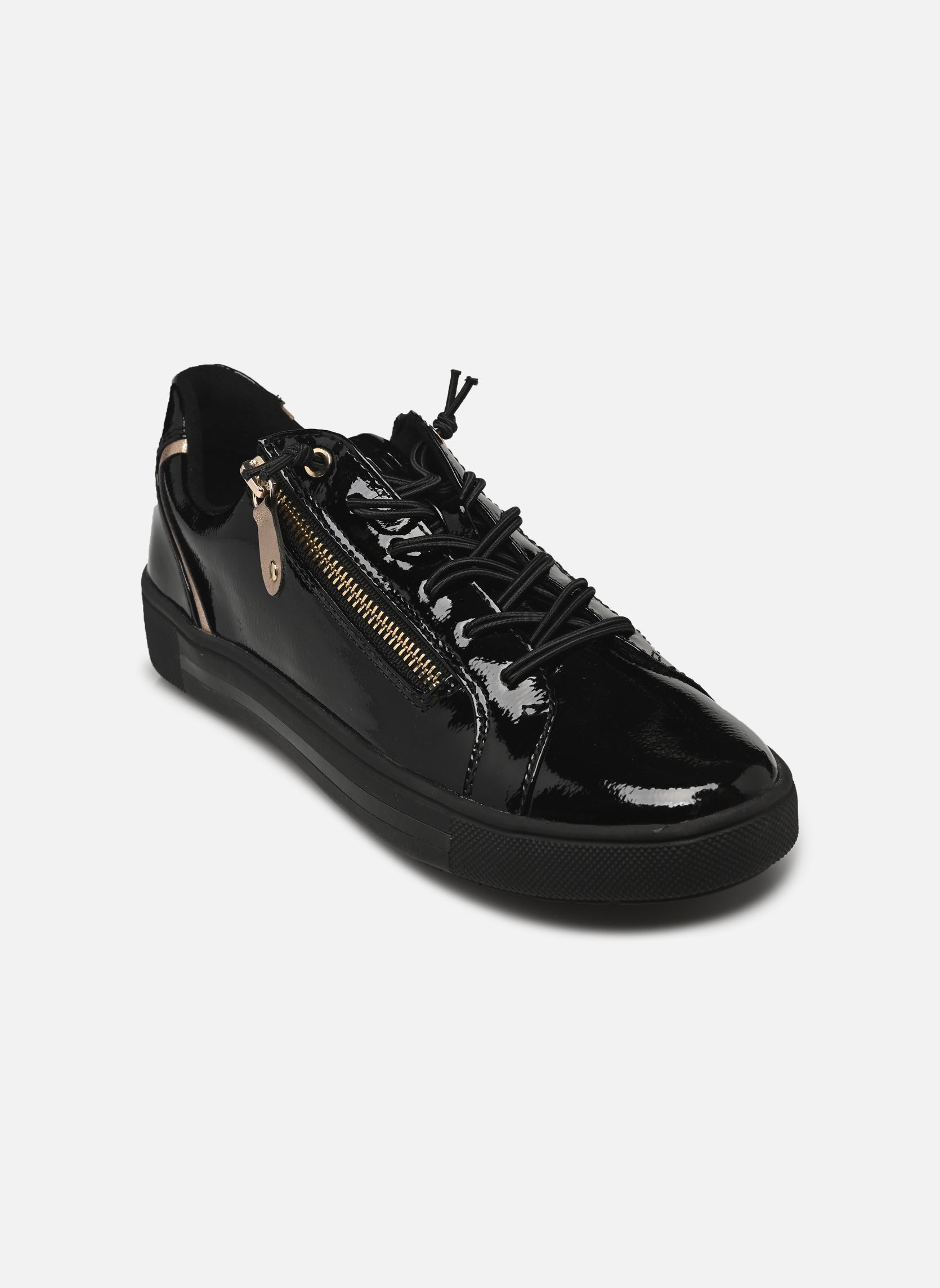 Sneakers basse 23660-42 donna nero Jana shoes Sneakers basse 23660-42 donna nero BLACK PAT/GOLD