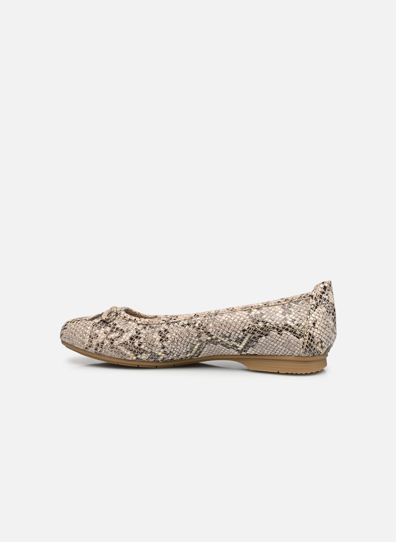 Klassieke ballerina's 22164-41 dames beige Jana shoes Klassieke ballerina's 22164-41 dames beige BEIGE SNAKE