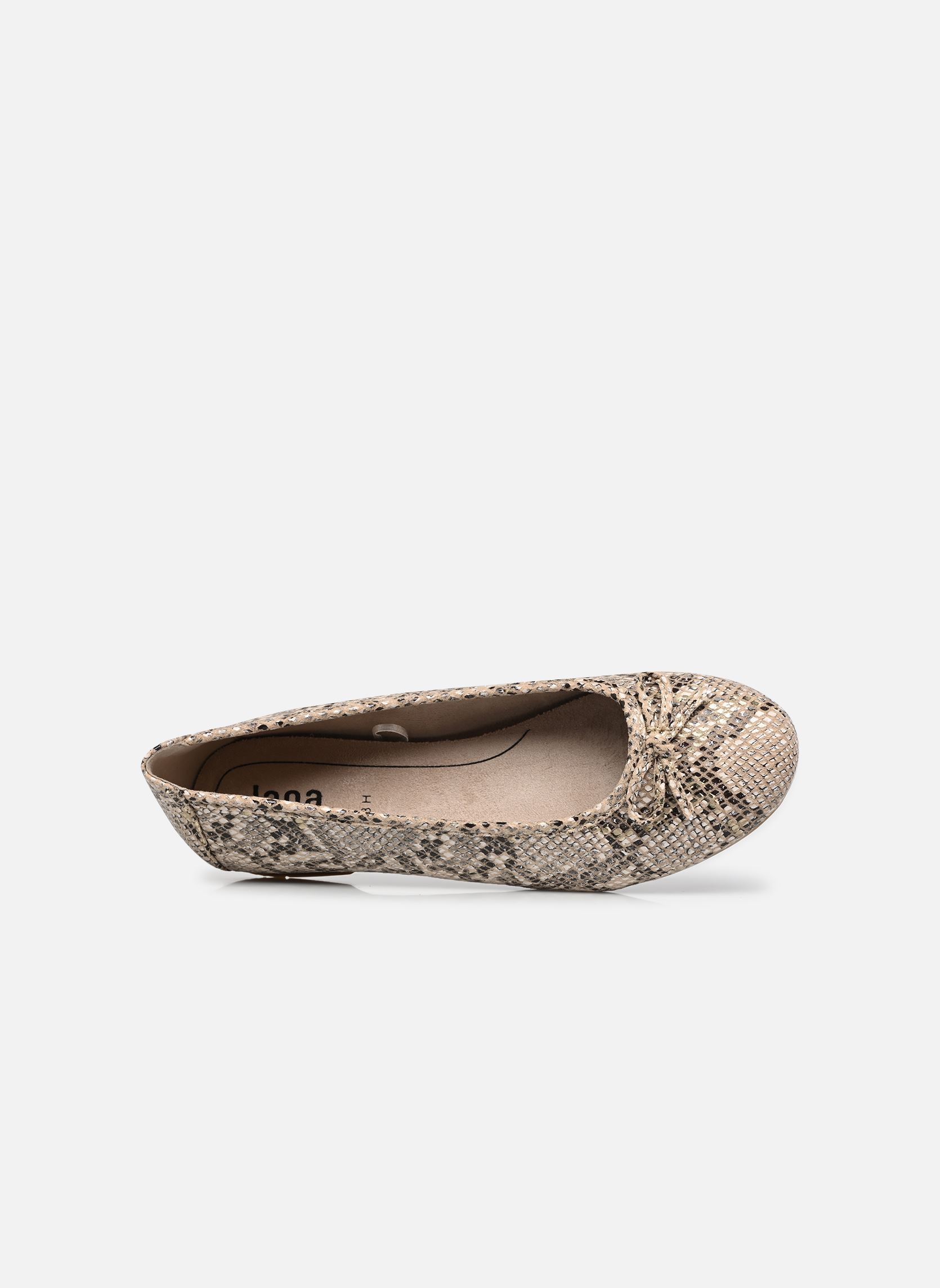 Klassieke ballerina's 22164-41 dames beige Jana shoes Klassieke ballerina's 22164-41 dames beige BEIGE SNAKE
