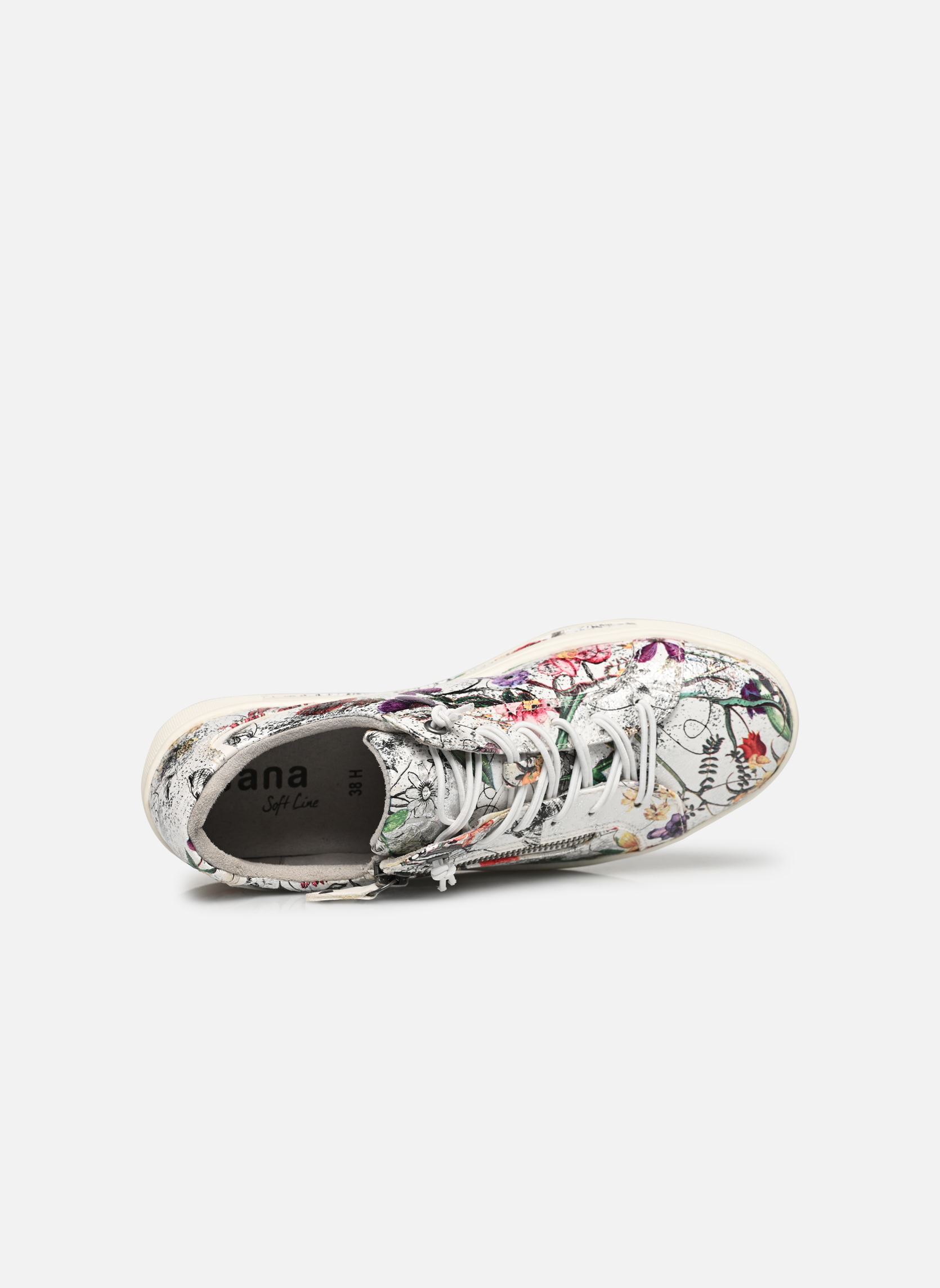 Niedrige Sneaker 23661-42 damen weiß Jana shoes Niedrige Sneaker 23661-42 damen weiß White/flower