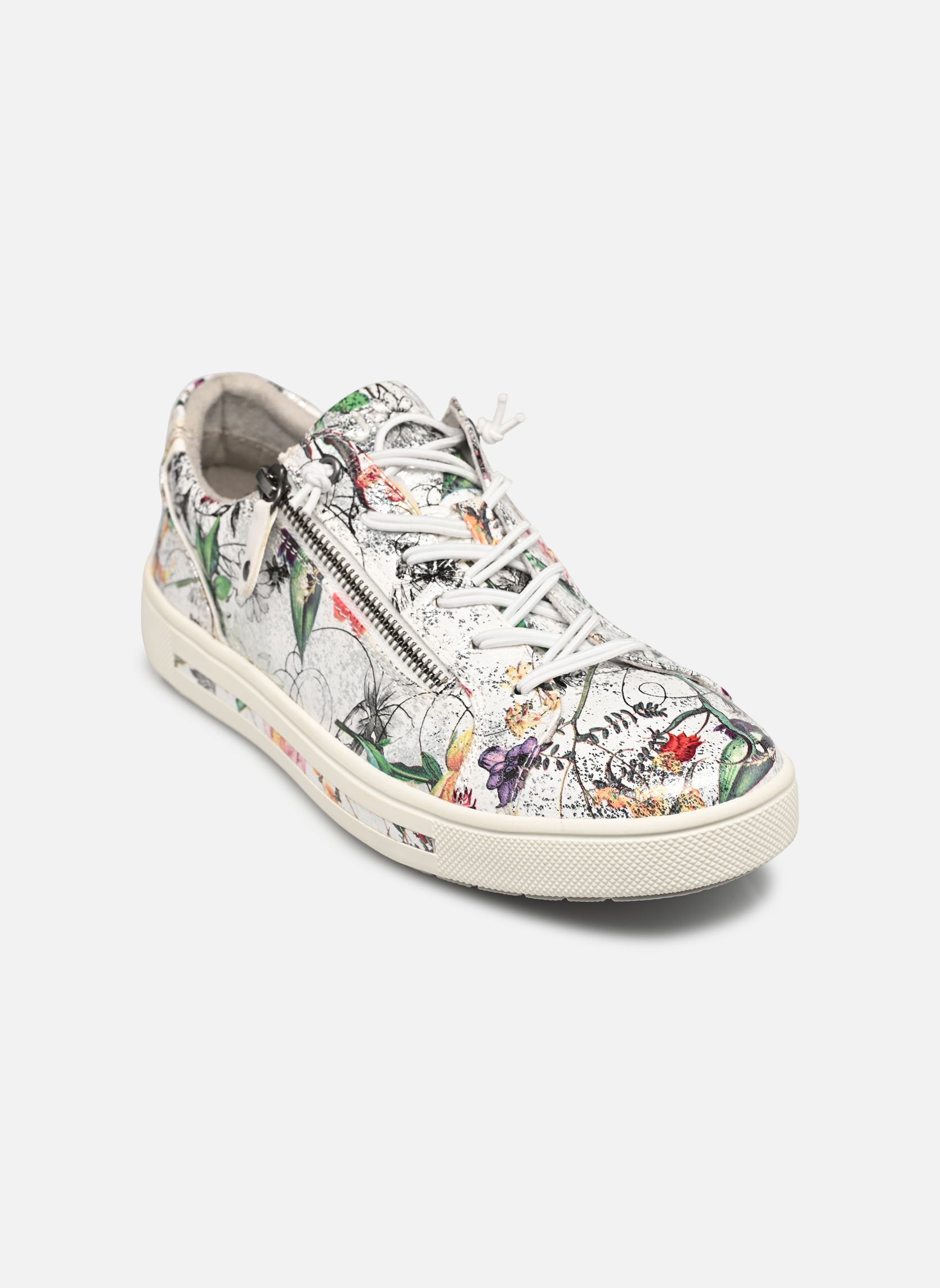 Niedrige Sneaker 23661-42 damen weiß Jana shoes Niedrige Sneaker 23661-42 damen weiß White/flower