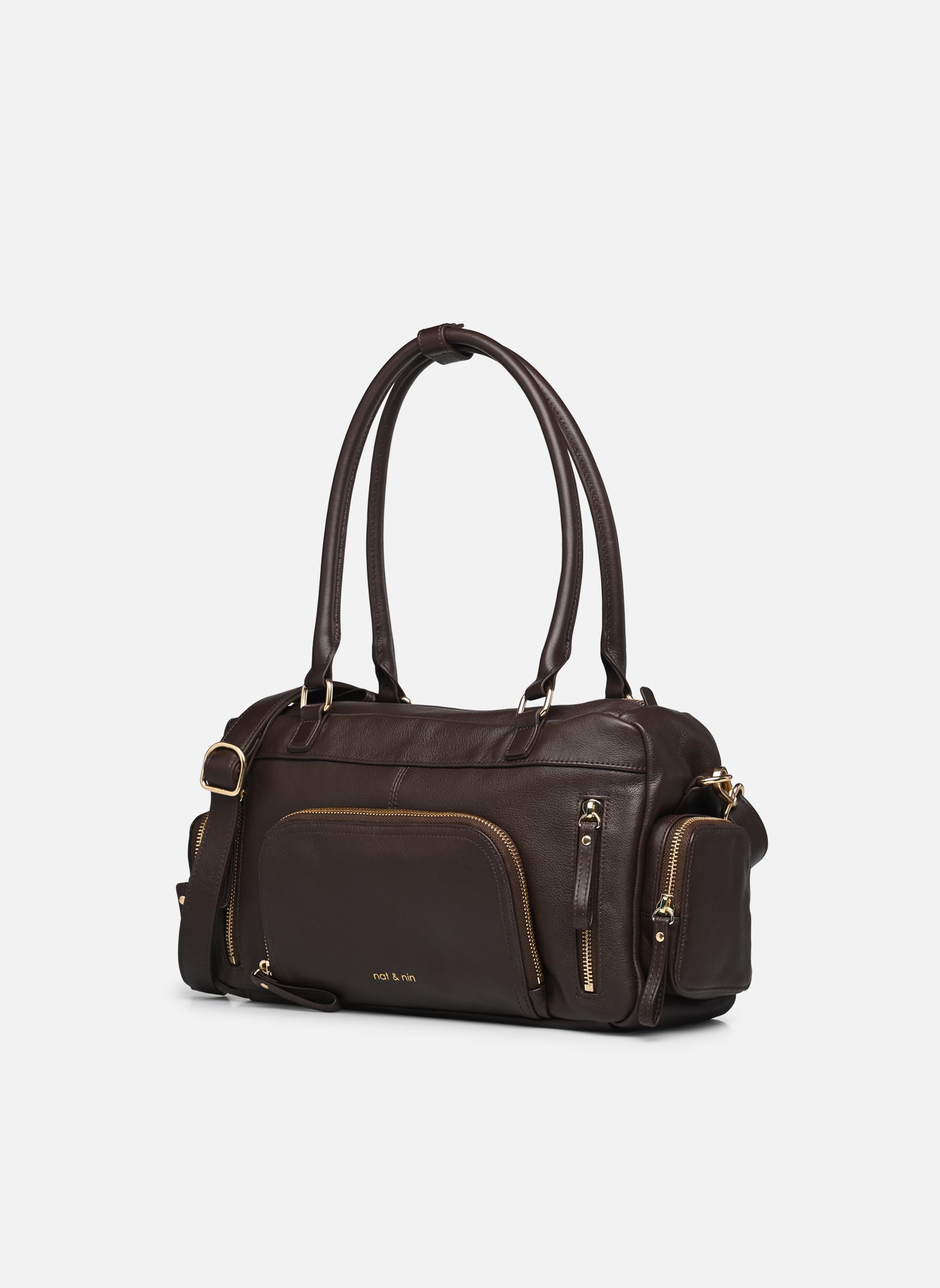 Sacs bandoulière MACY POCKET femme marron Nat & Nin Sacs bandoulière MACY POCKET femme marron ÉBÈNE