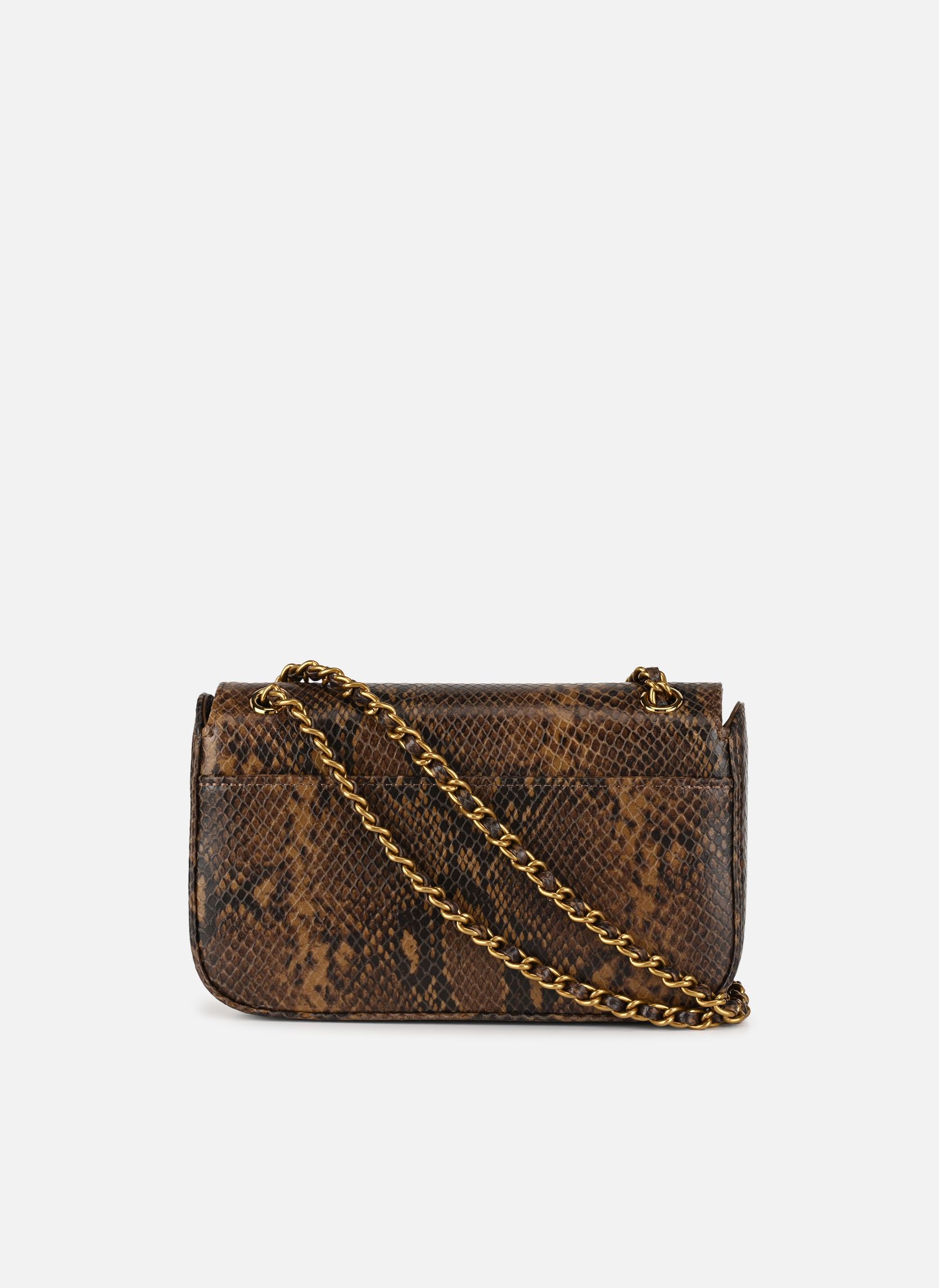 Sacs bandoulière MINI GRACE femme marron Nat & Nin Sacs bandoulière MINI GRACE femme marron PYTHON KAKI