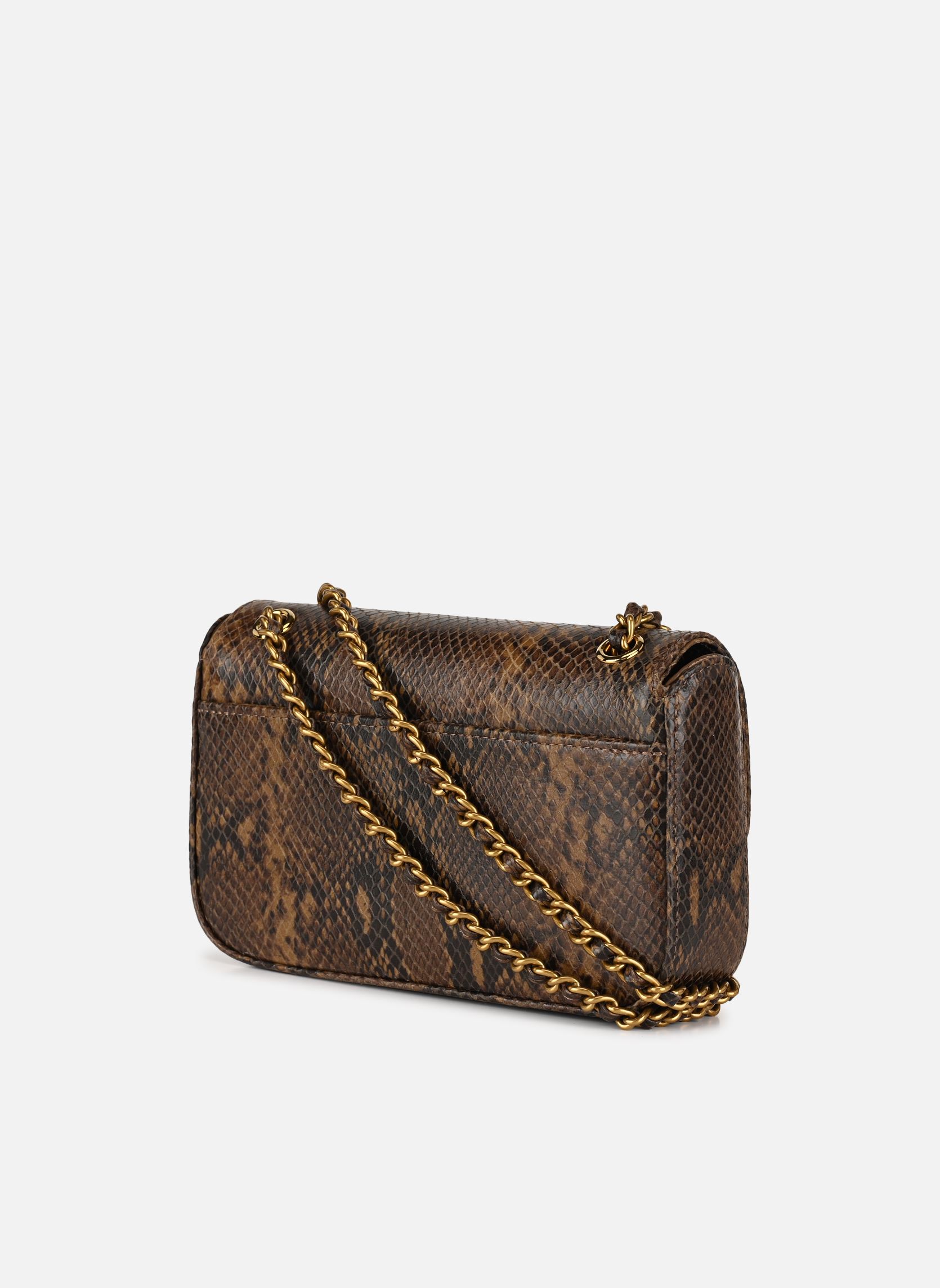 Sacs bandoulière MINI GRACE femme marron Nat & Nin Sacs bandoulière MINI GRACE femme marron PYTHON KAKI