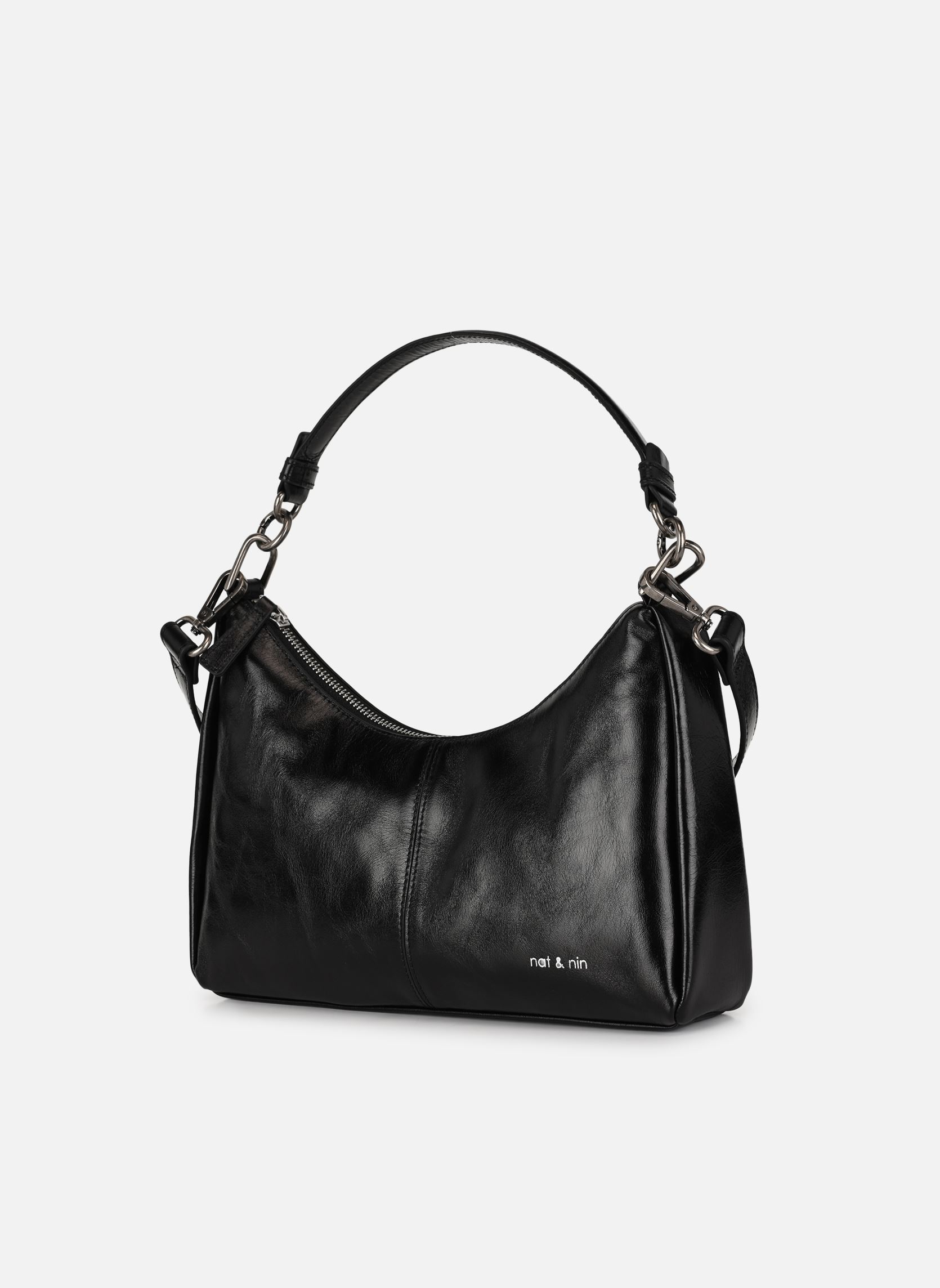 Schoudertassen REJINA dames zwart Nat & Nin Schoudertassen REJINA dames zwart NOIR GLACÉ