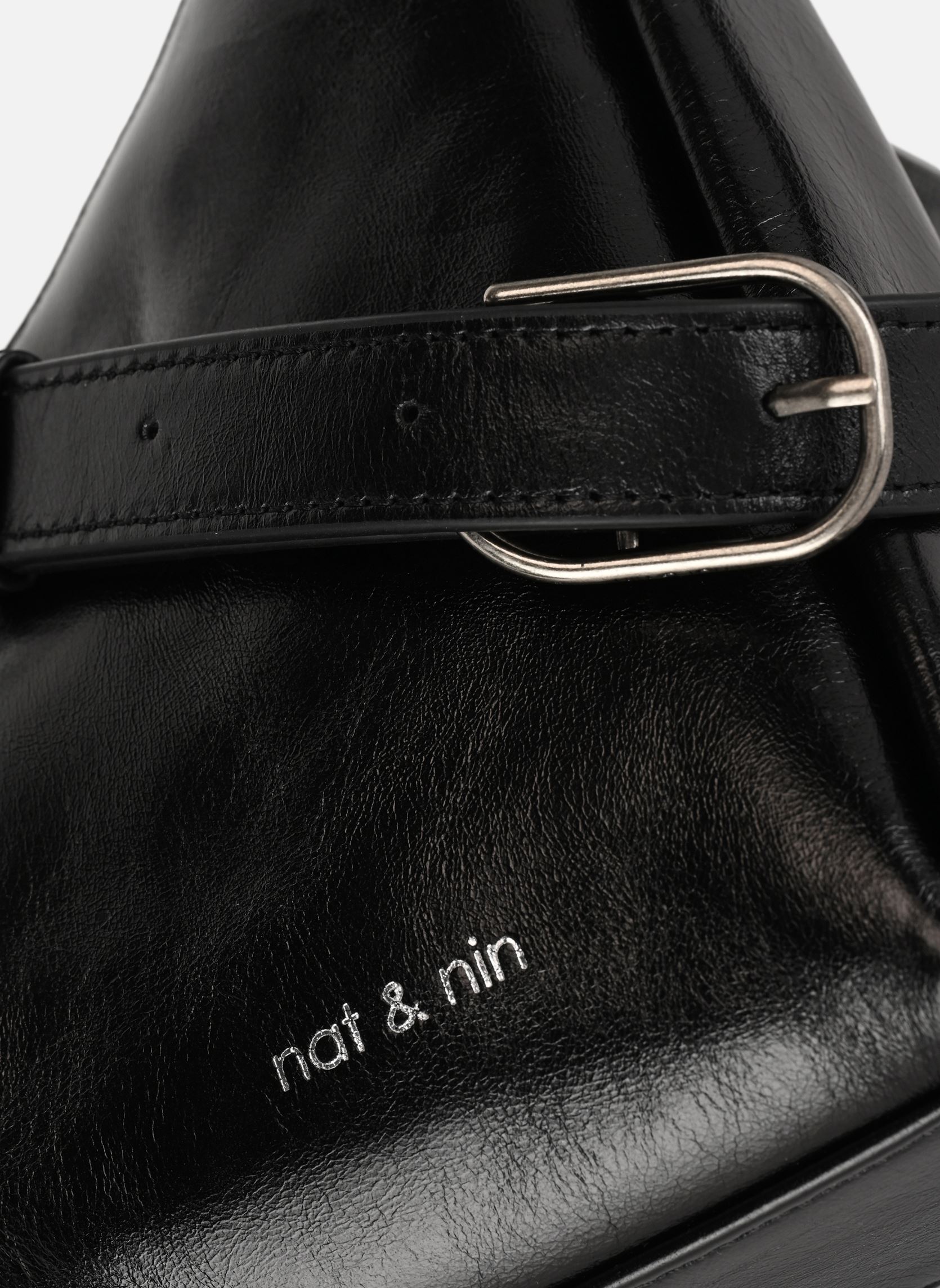 Schoudertassen REJINA dames zwart Nat & Nin Schoudertassen REJINA dames zwart NOIR GLACÉ