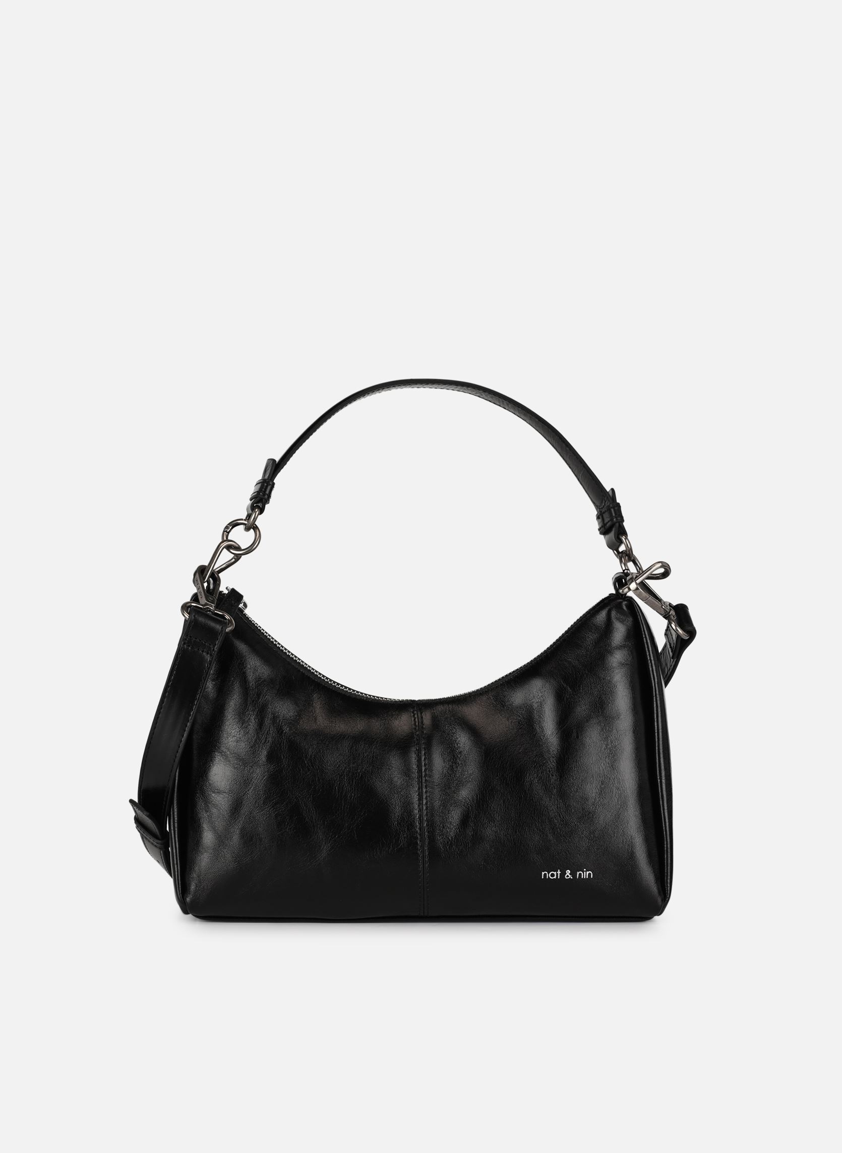 Schoudertassen REJINA dames zwart Nat & Nin Schoudertassen REJINA dames zwart NOIR GLACÉ