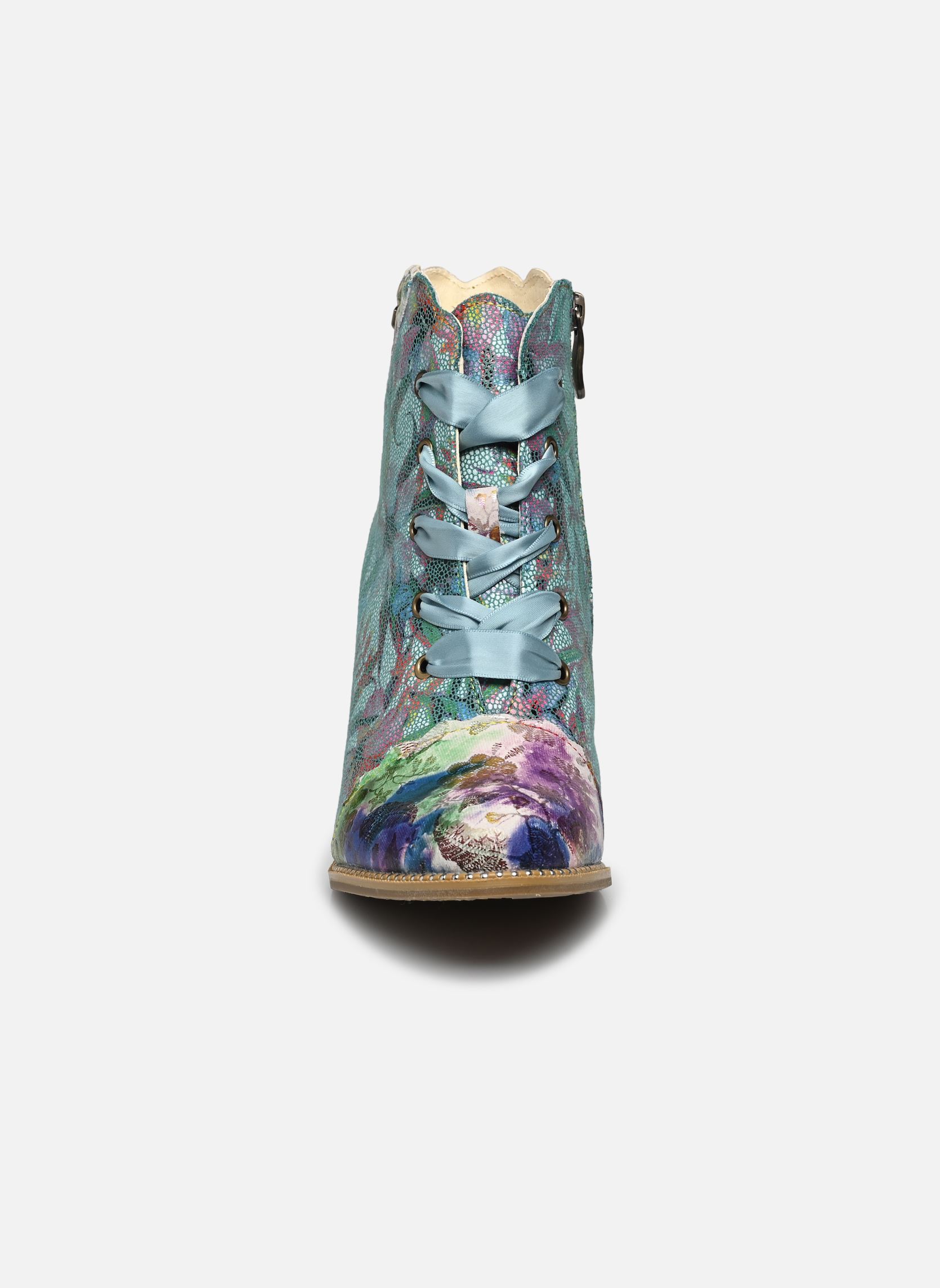 Botines con cordones Alcbaneo 327 mujer multicolor Laura Vita Botines con cordones Alcbaneo 327 mujer multicolor Bleu