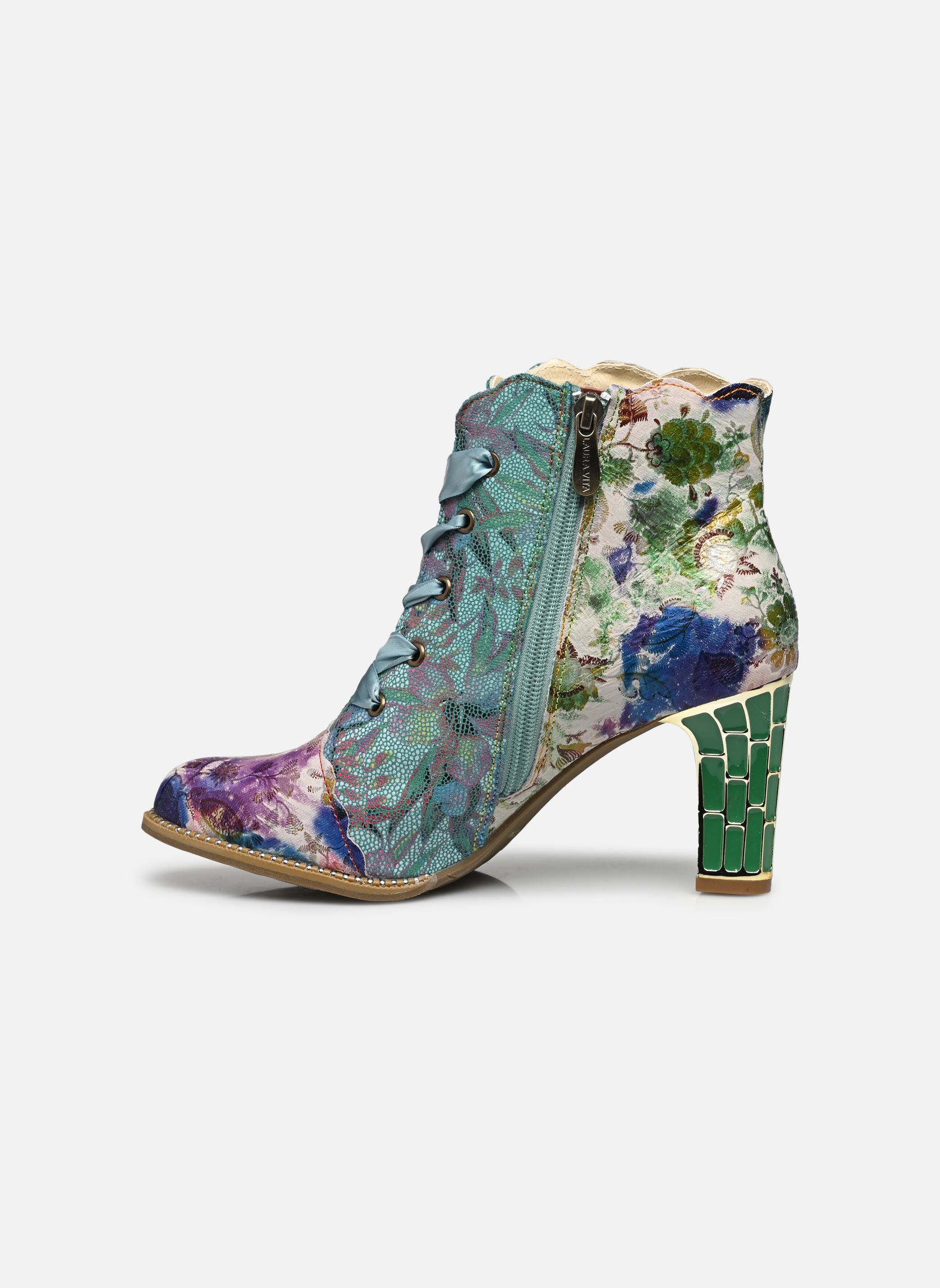 Botines con cordones Alcbaneo 327 mujer multicolor Laura Vita Botines con cordones Alcbaneo 327 mujer multicolor Bleu