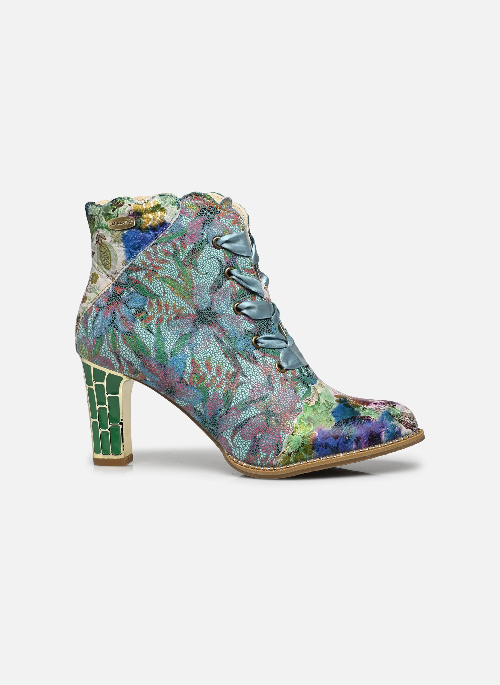 Botines con cordones Alcbaneo 327 mujer multicolor Laura Vita Botines con cordones Alcbaneo 327 mujer multicolor Bleu