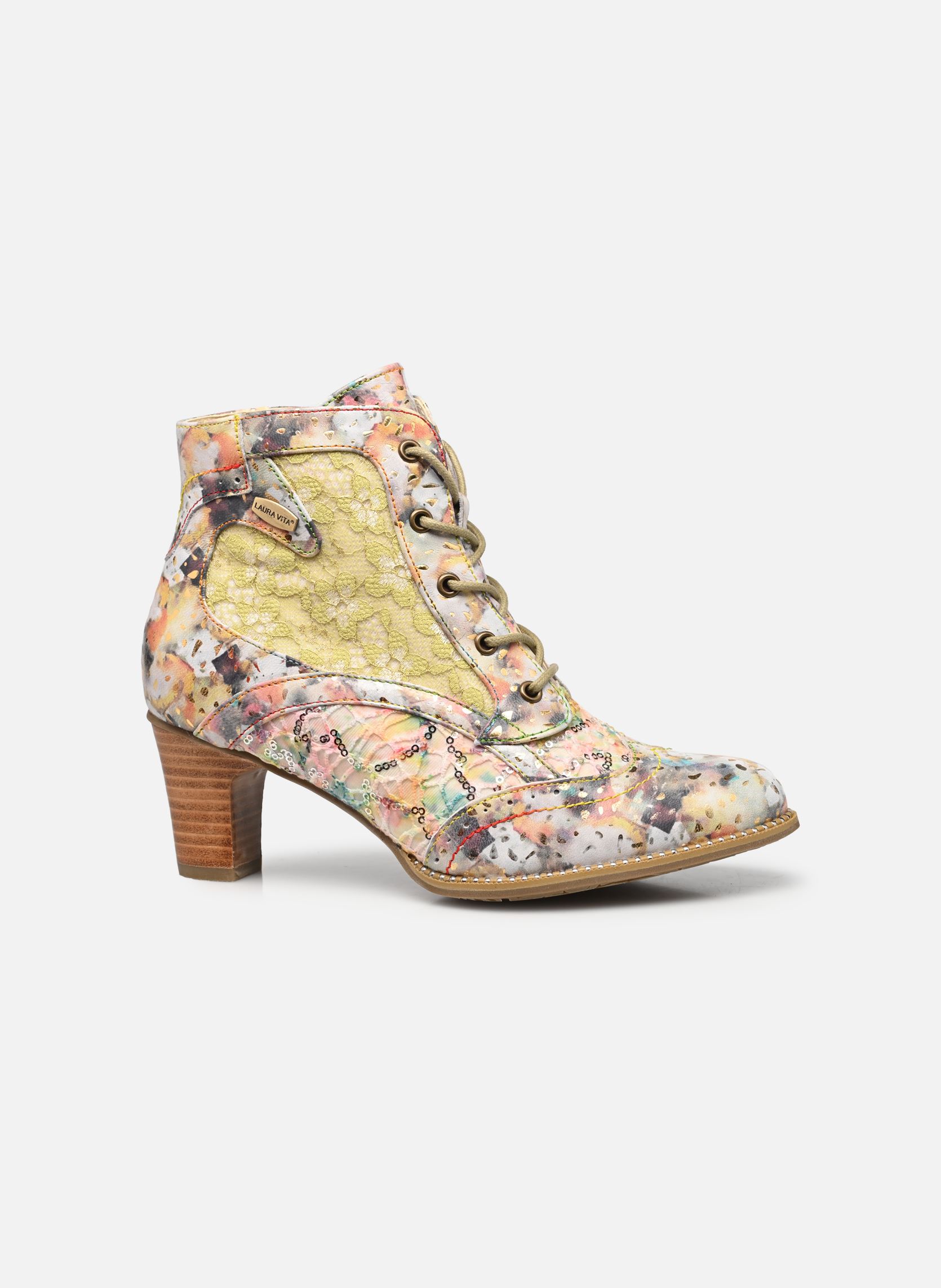 Veterlaarsjes Elcodieo 213 dames meerkleurig Laura Vita Veterlaarsjes Elcodieo 213 dames meerkleurig Beige