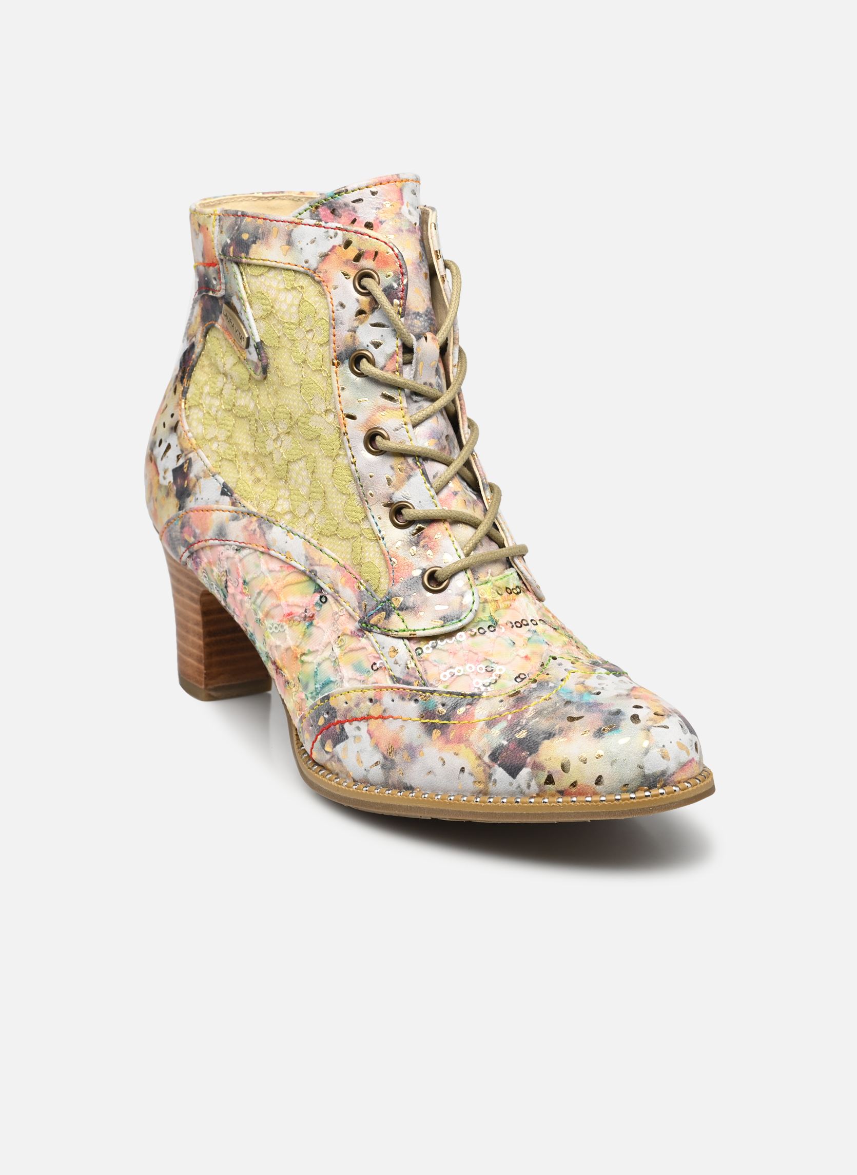 Veterlaarsjes Elcodieo 213 dames meerkleurig Laura Vita Veterlaarsjes Elcodieo 213 dames meerkleurig Beige