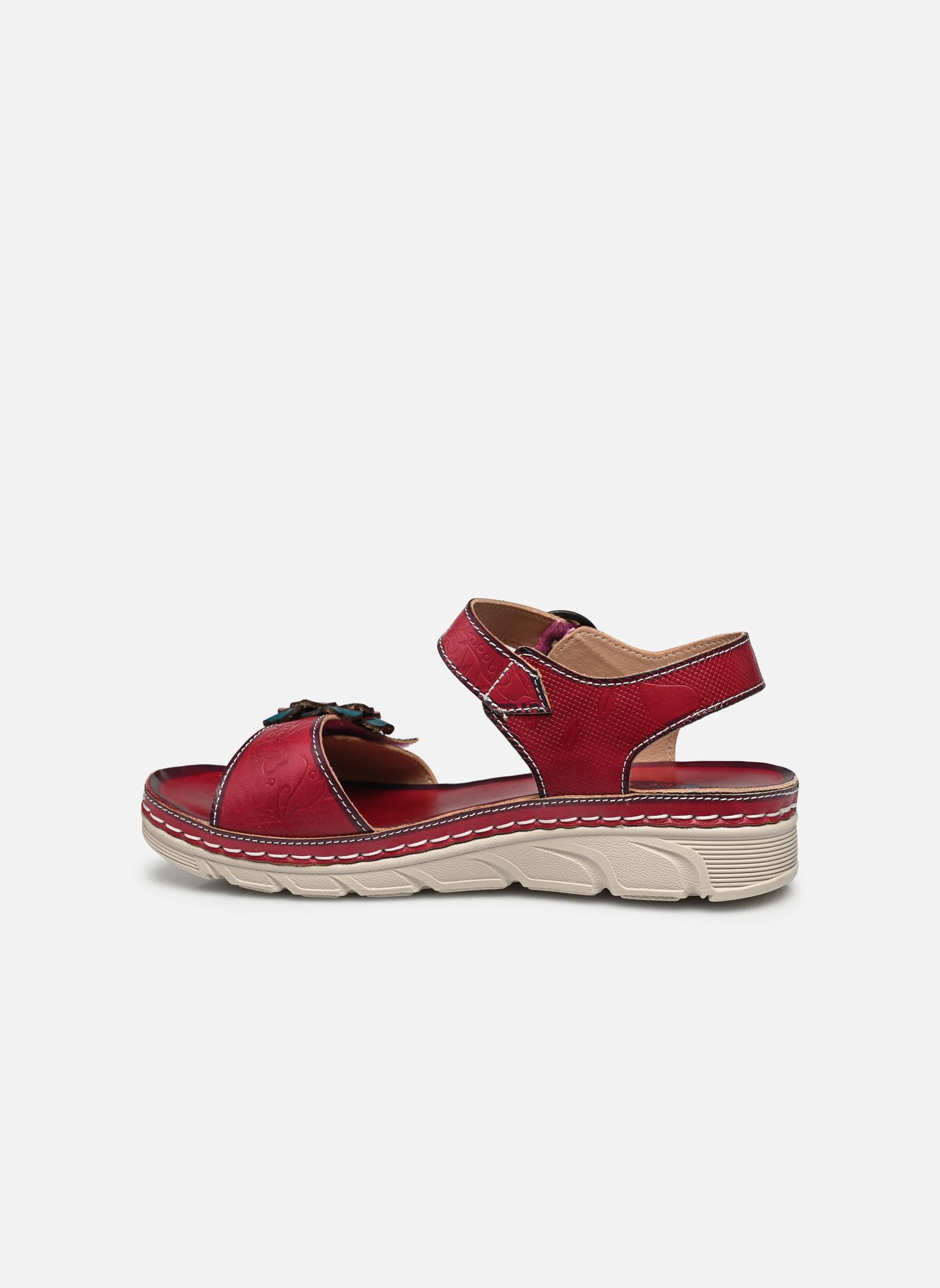 Sandales compensées et plateformes Dorry 03 femme rouge Laura Vita Sandales compensées et plateformes Dorry 03 femme rouge Cerise