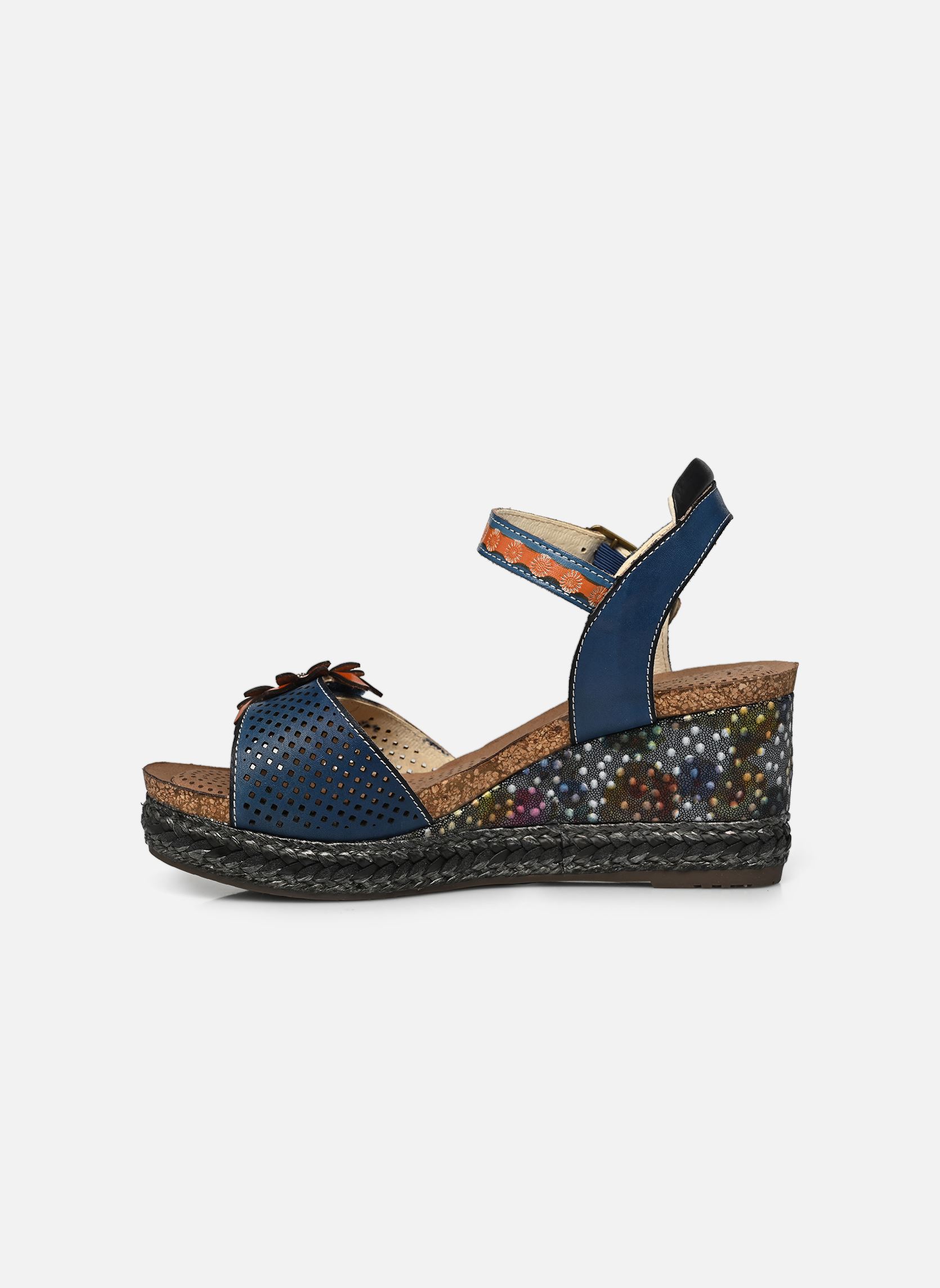 Sandales compensées et plateformes Facyo 80 femme bleu Laura Vita Sandales compensées et plateformes Facyo 80 femme bleu Jeans