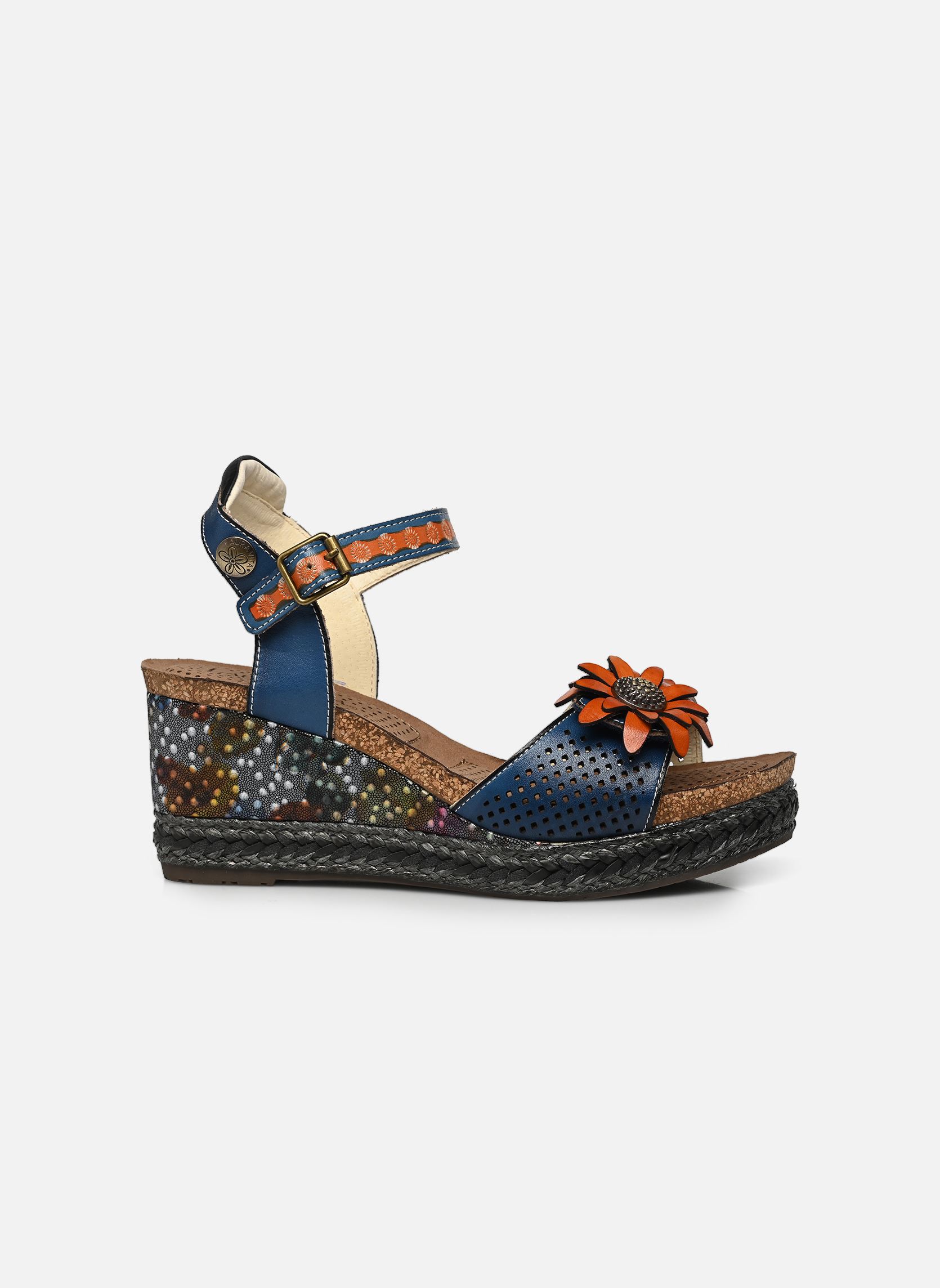 Sandales compensées et plateformes Facyo 80 femme bleu Laura Vita Sandales compensées et plateformes Facyo 80 femme bleu Jeans