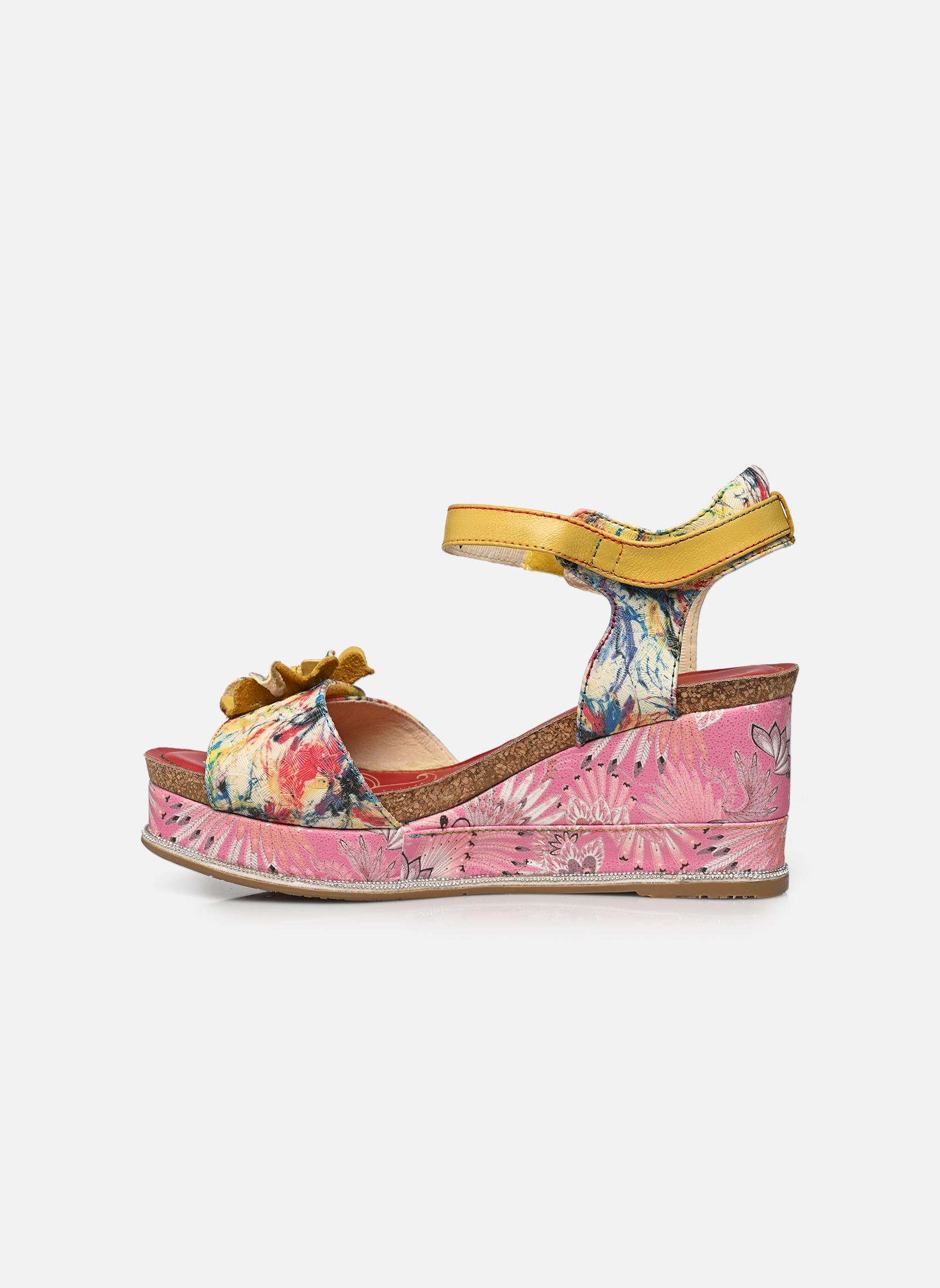 Sandales compensées et plateformes Hacdeo 09 femme multicolore Laura Vita Sandales compensées et plateformes Hacdeo 09 femme multicolore Rose