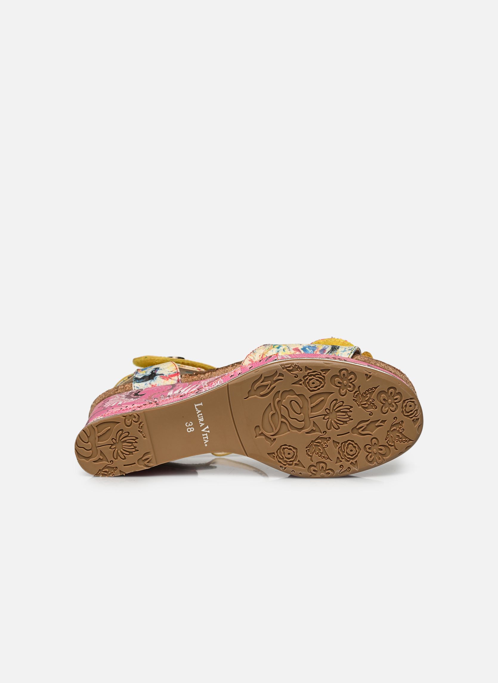 Sandales compensées et plateformes Hacdeo 09 femme multicolore Laura Vita Sandales compensées et plateformes Hacdeo 09 femme multicolore Rose